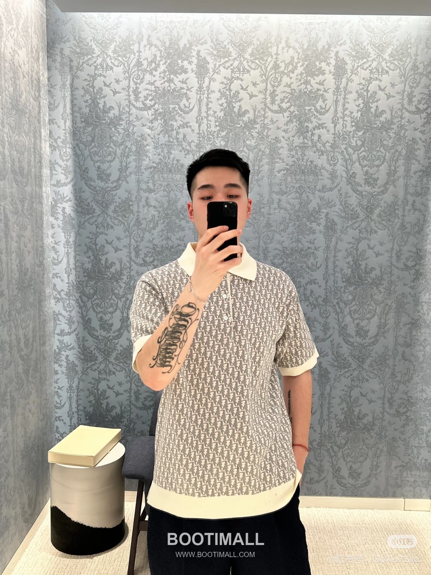 Dior 2026 S/S Cotton Monogram Knit Polo T-Shirt 디올 2026SS 코튼 모노그램 니트 폴로 티셔츠 2