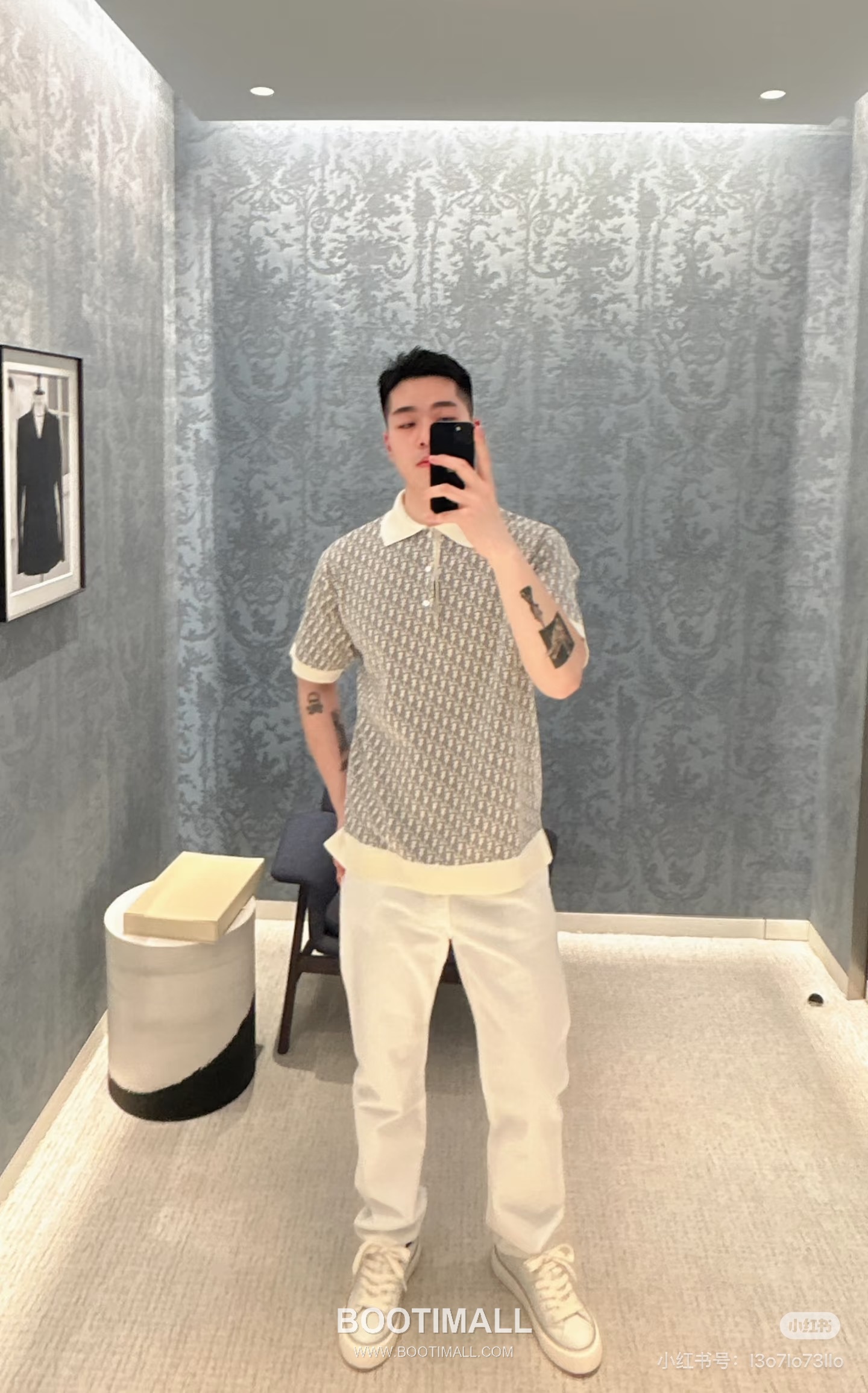 Dior 2026 S/S Cotton Monogram Knit Polo T-Shirt 디올 2026SS 코튼 모노그램 니트 폴로 티셔츠 4