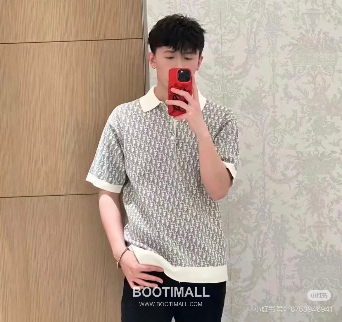 Dior 2026 S/S Cotton Monogram Knit Polo T-Shirt 디올 2026SS 코튼 모노그램 니트 폴로 티셔츠 5