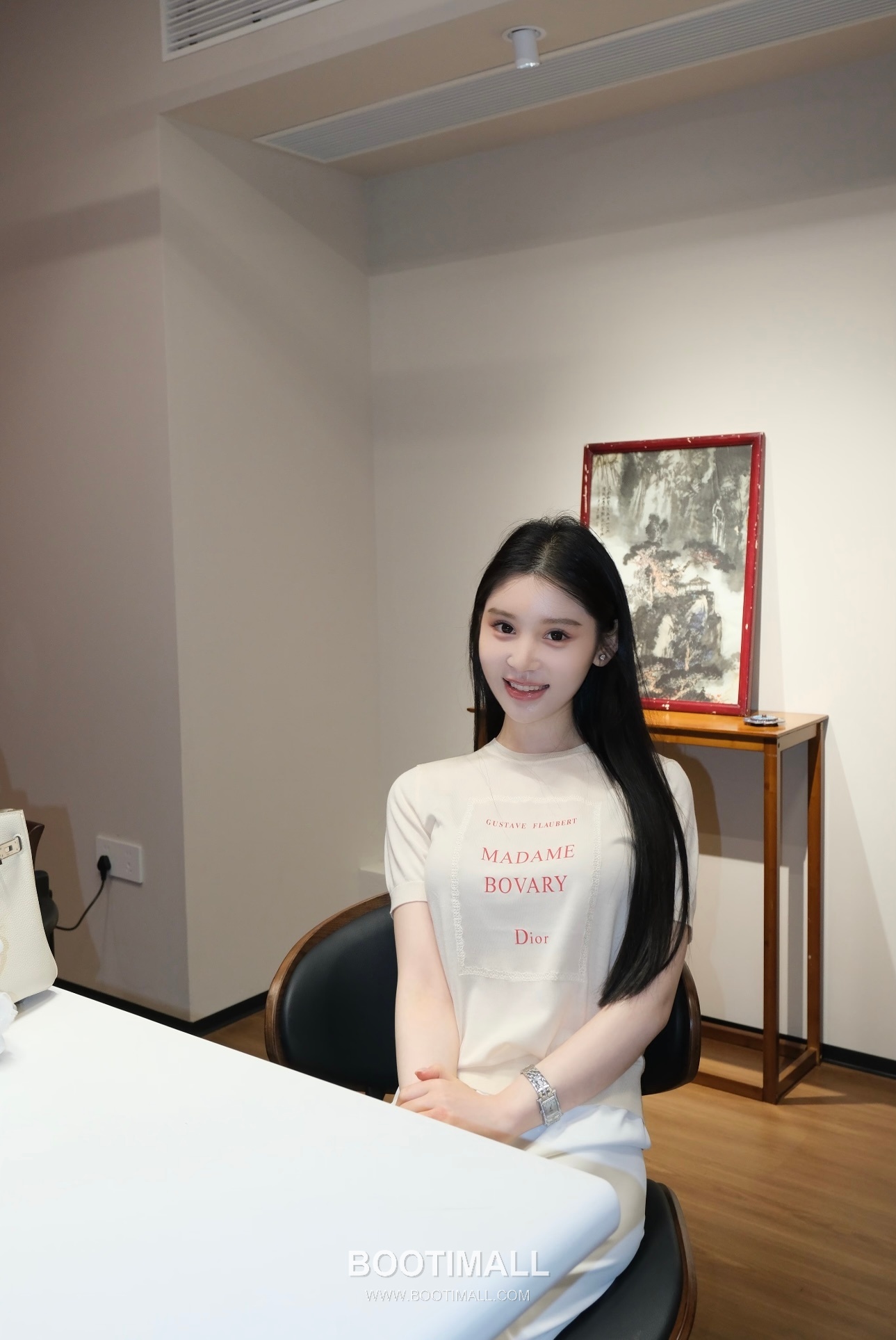 Dior 2026 S/S Silk Knit Literary Print Ribbed T-Shirt 디올 2026SS 실크 니트 문학 프린트 리브 티셔츠 4