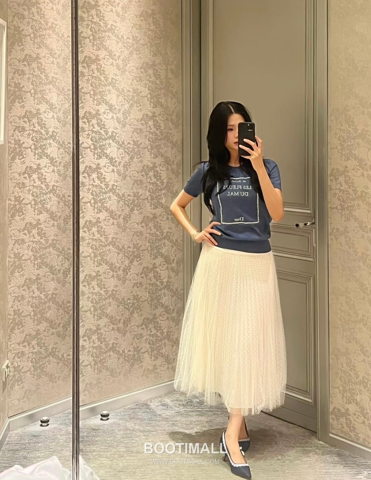 Dior 2026 S/S Silk Knit Literary Print Ribbed T-Shirt 디올 2026SS 실크 니트 문학 프린트 리브 티셔츠 6