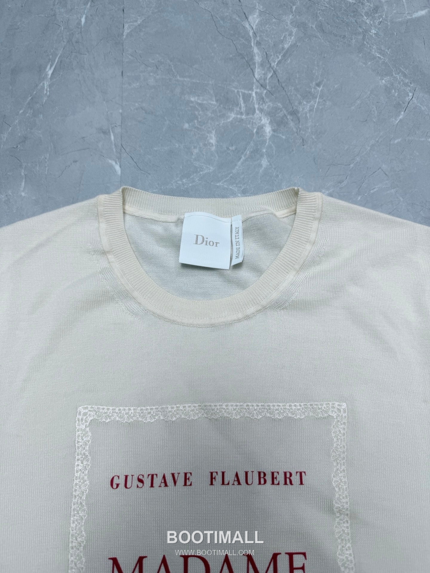 Dior 2026 S/S Silk Knit Literary Print Ribbed T-Shirt 디올 2026SS 실크 니트 문학 프린트 리브 티셔츠 11