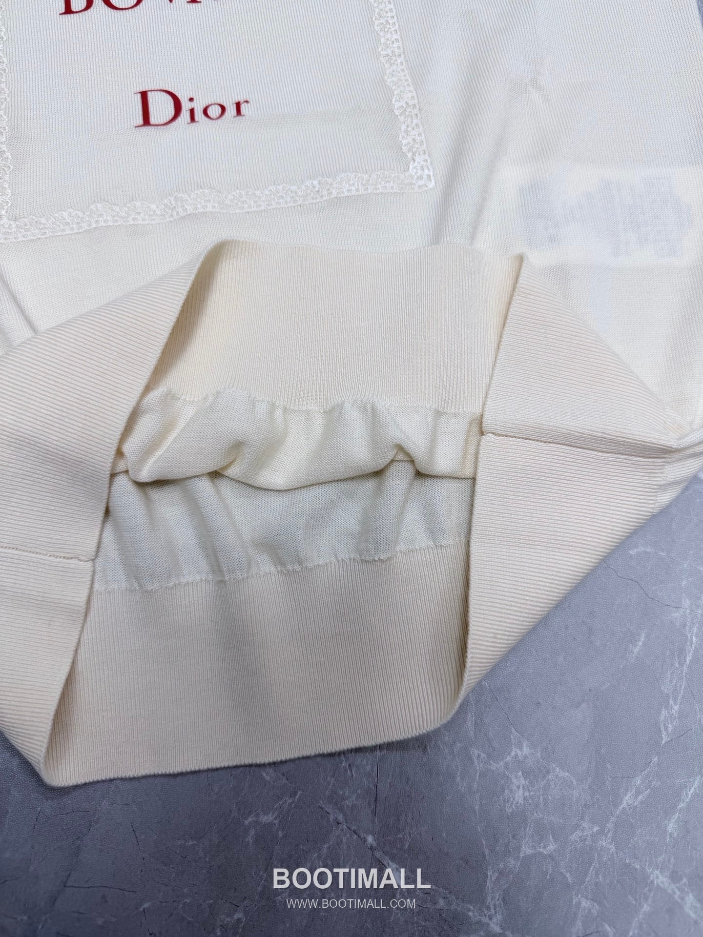 Dior 2026 S/S Silk Knit Literary Print Ribbed T-Shirt 디올 2026SS 실크 니트 문학 프린트 리브 티셔츠 16