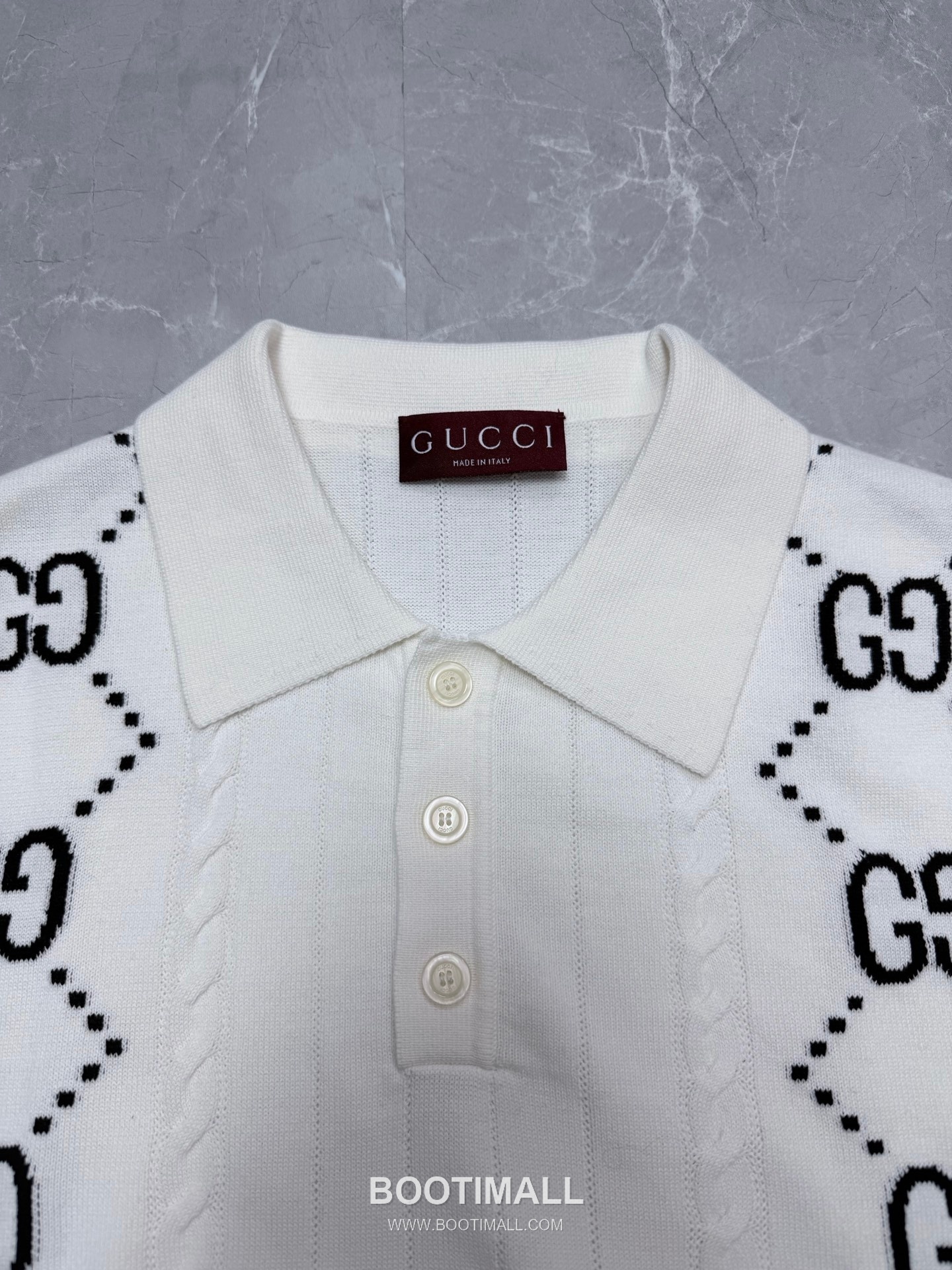 Gucci 2026 S/S Cotton GG Intarsia Polo T-Shirt 구찌 2026SS 코튼 GG 인타르시아 폴로 티셔츠 3
