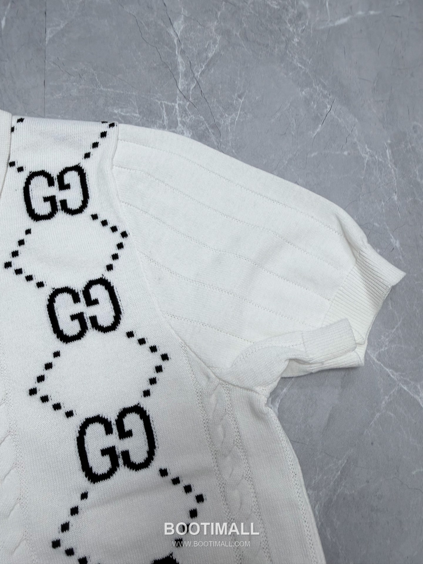 Gucci 2026 S/S Cotton GG Intarsia Polo T-Shirt 구찌 2026SS 코튼 GG 인타르시아 폴로 티셔츠 4