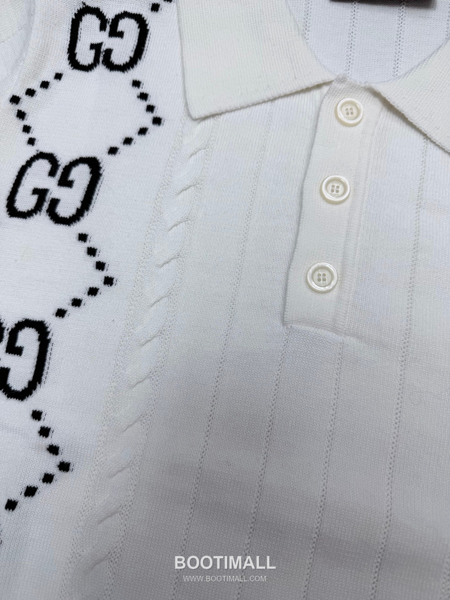 Gucci 2026 S/S Cotton GG Intarsia Polo T-Shirt 구찌 2026SS 코튼 GG 인타르시아 폴로 티셔츠 6