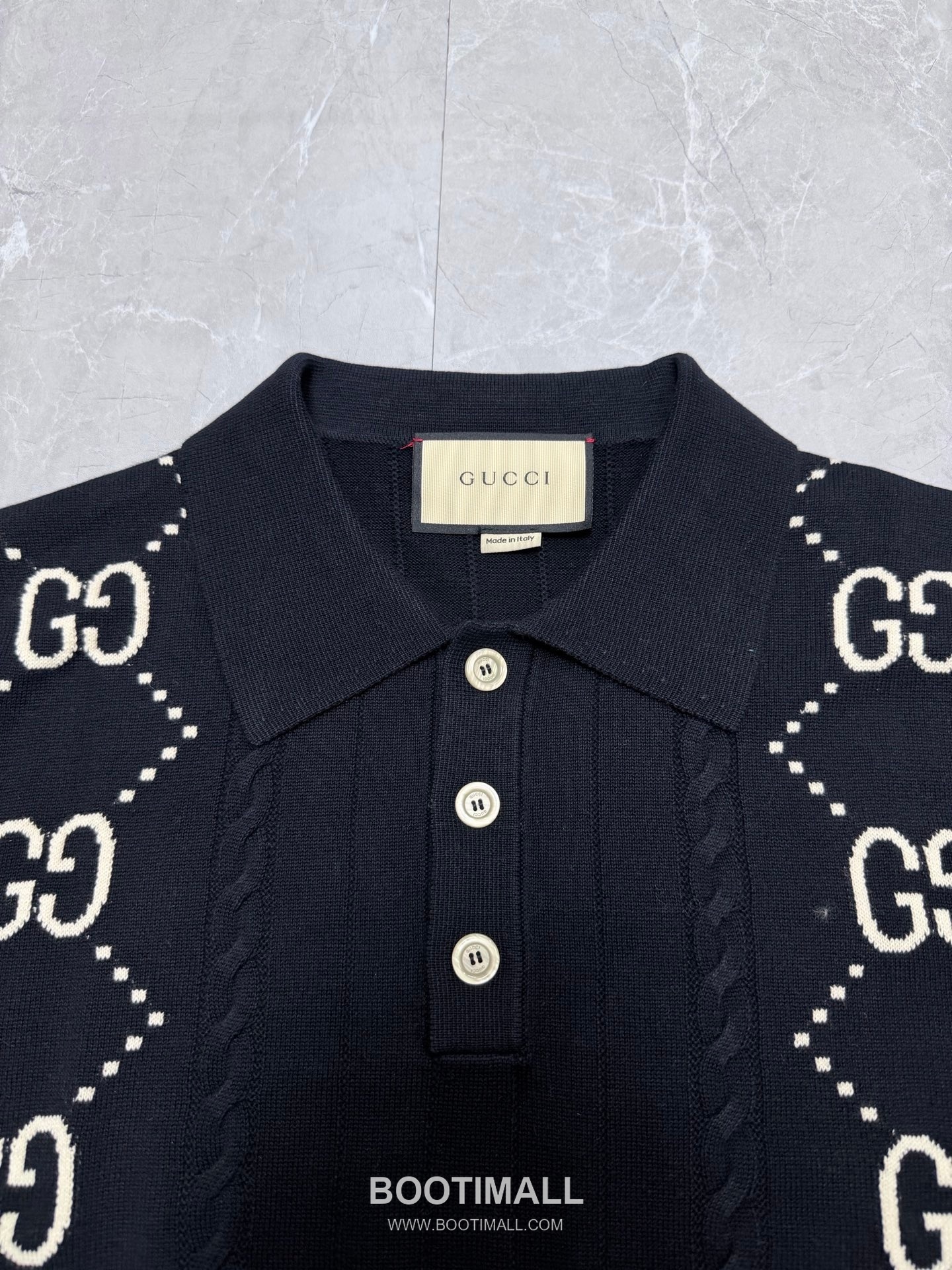 Gucci 2026 S/S Cotton GG Intarsia Polo T-Shirt 구찌 2026SS 코튼 GG 인타르시아 폴로 티셔츠 8