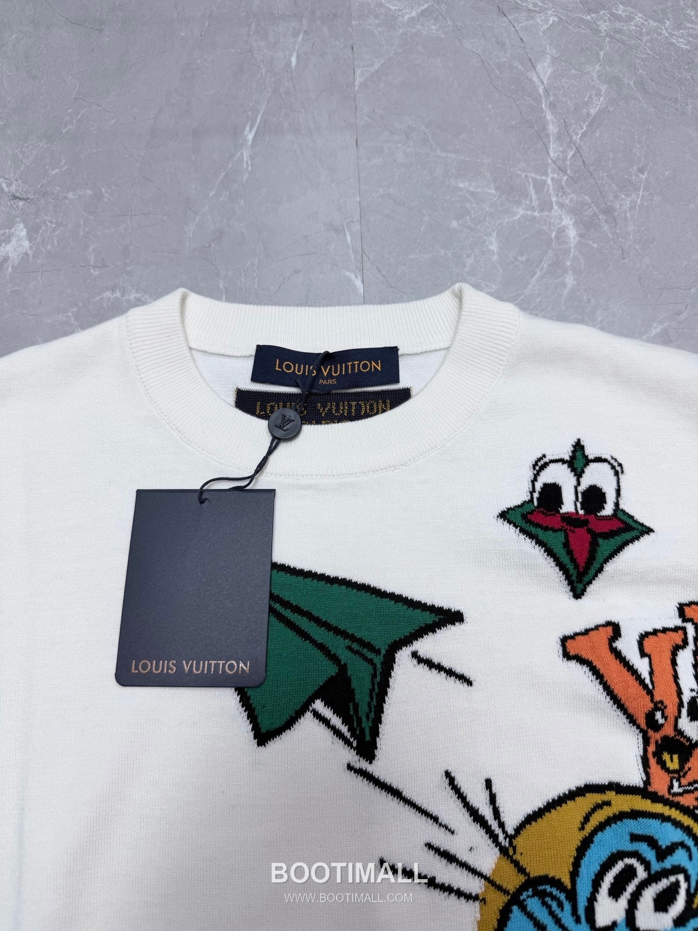 Louis Vuitton 2026 S/S Cotton Monogram Comics Intarsia Print T-Shirt 루이비통 2026SS 코튼 모노그램 코믹스 인타르시아 프린트 티셔츠 9