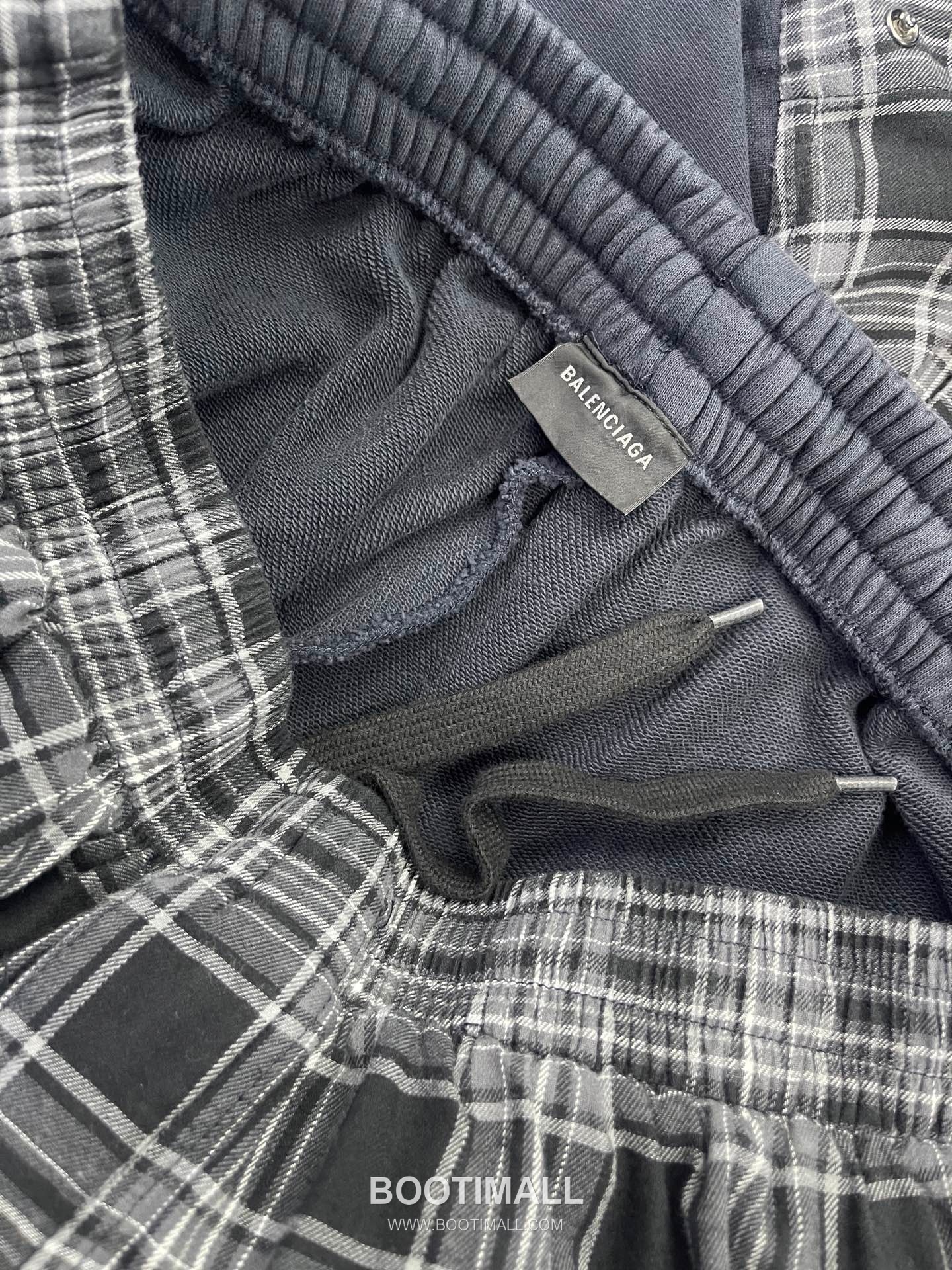 Balenciaga 2026 S/S Cotton Blend Check Patchwork Pants 발렌시아가 2026SS 코튼 혼방 체크 패치워크 팬츠 7