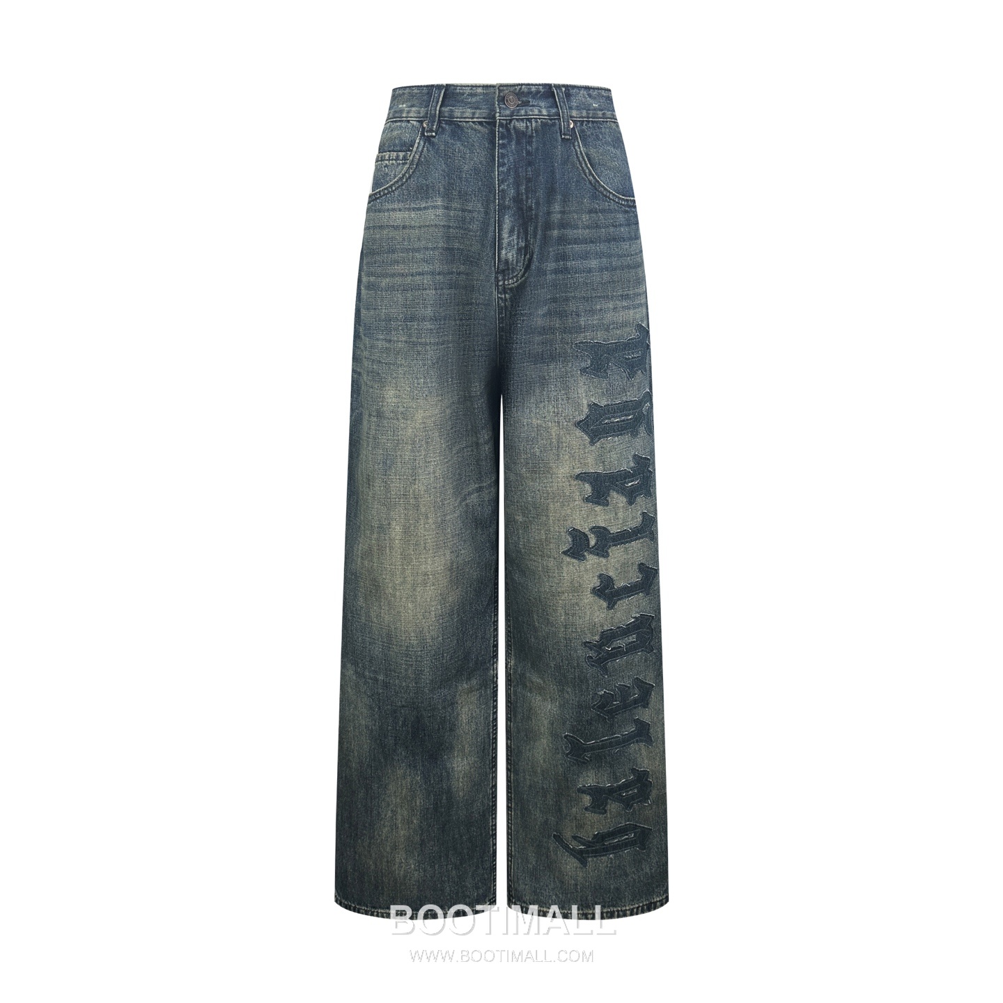 Balenciaga 2026 S/S Cotton Denim Distressed Patch Embroidered Pants 발렌시아가 2026SS 코튼 데님 디스트로이드 패치 자수 팬츠 11