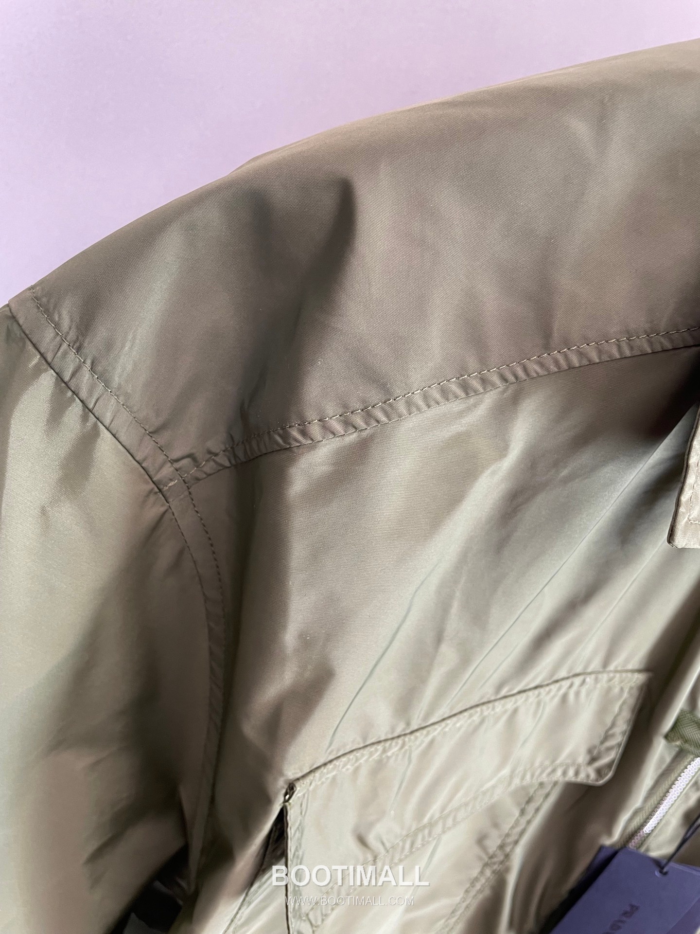 Prada 2026 S/S Recycled Nylon Zip Drawstring Shirt 프라다 2026SS 재생 나일론 집업 드로스트링 셔츠 6