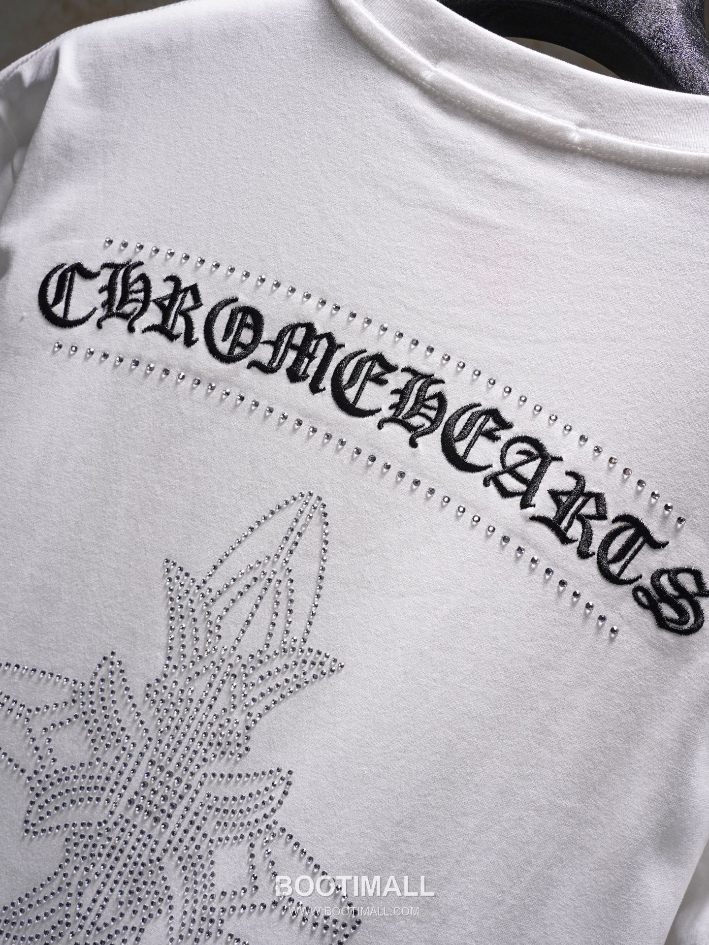 Chrome Hearts 2026 S/S Cotton Horseshoe Embroidered Crystal T-Shirt 크롬하츠 2026SS 코튼 말굽 자수 크리스탈 티셔츠 12