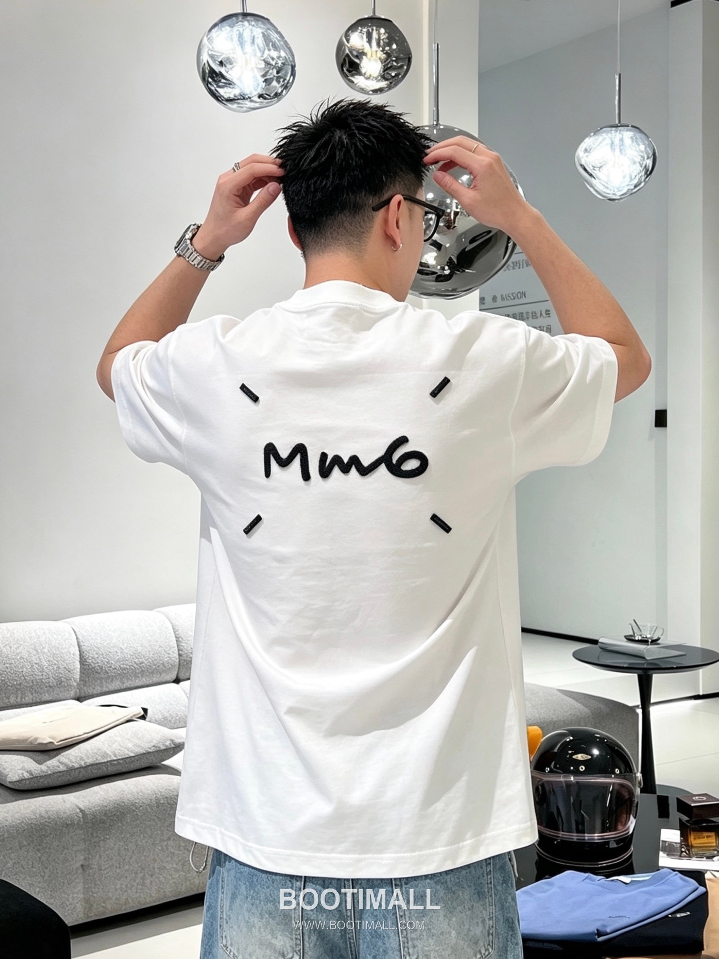MM6 Maison Margiela 2026 S/S Cotton Embroidered Distressed T-Shirt MM6메종마르지엘라 2026SS 코튼 자수 디스트로이드 티셔츠 4