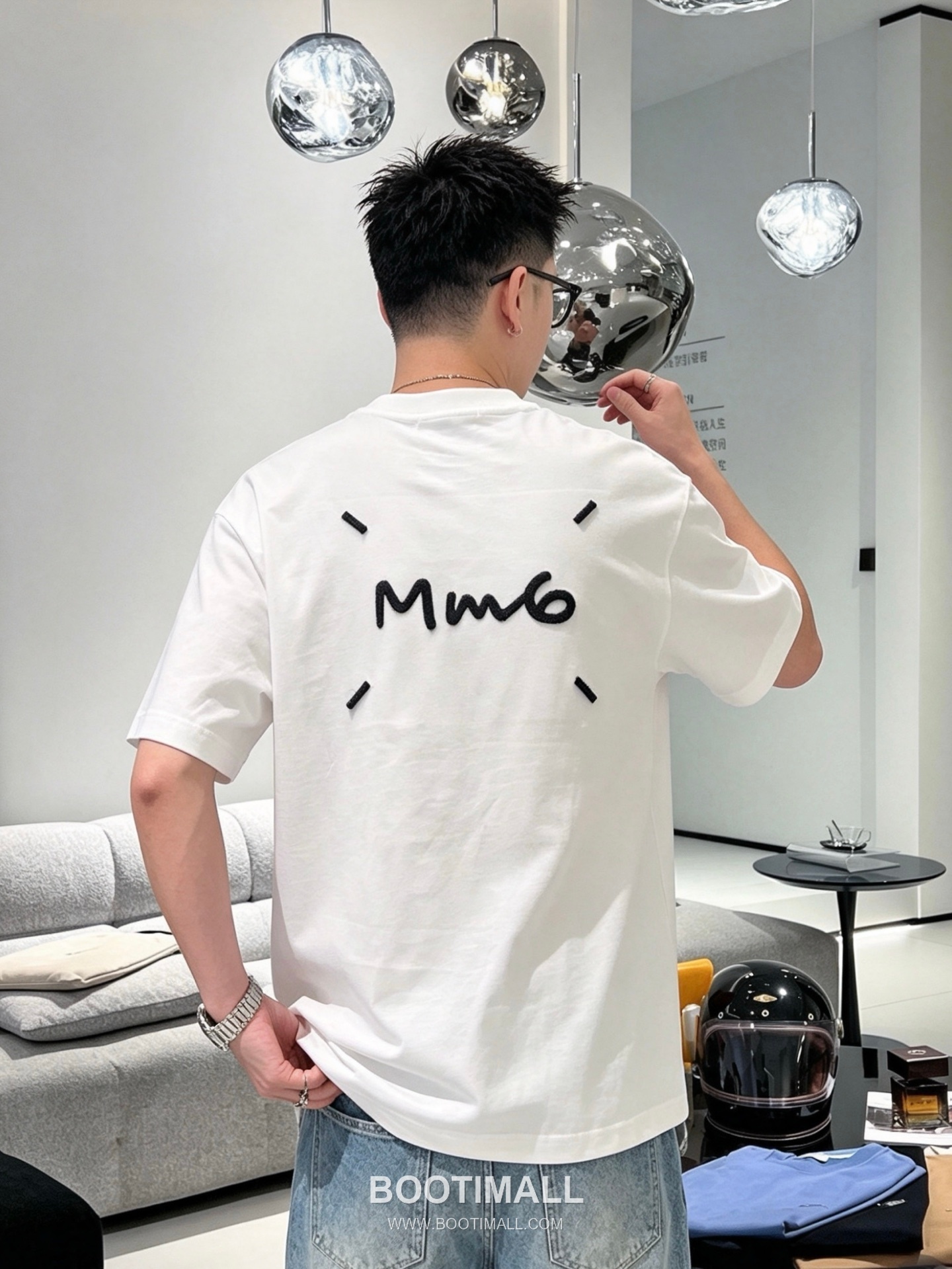 MM6 Maison Margiela 2026 S/S Cotton Embroidered Distressed T-Shirt MM6메종마르지엘라 2026SS 코튼 자수 디스트로이드 티셔츠 6