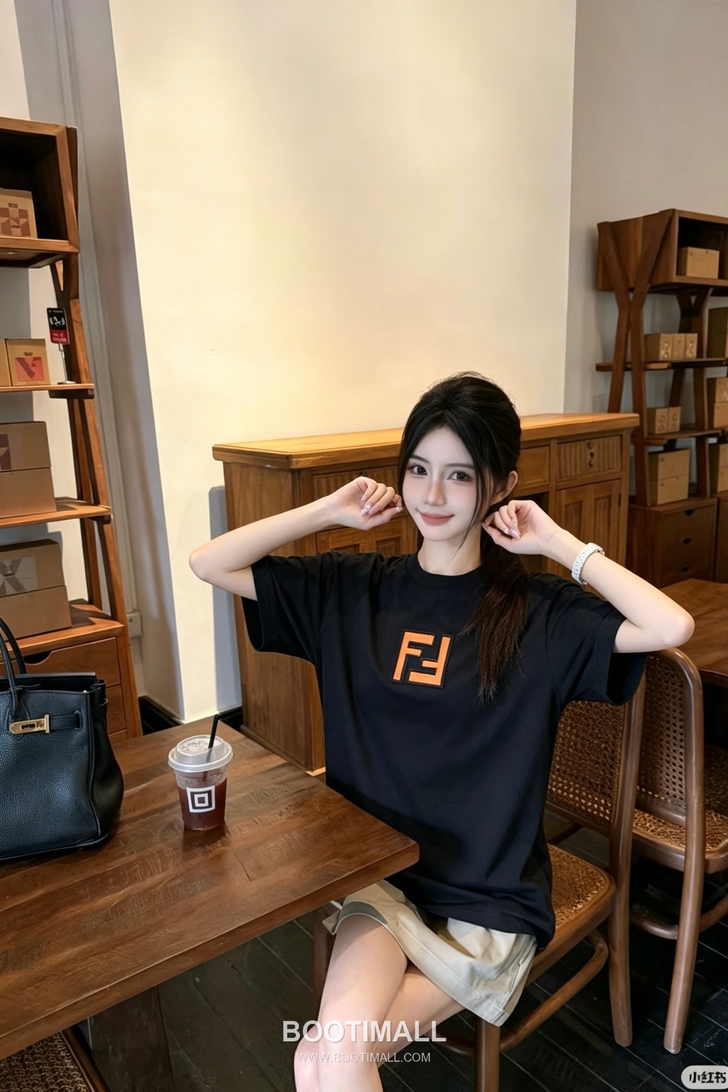 Fendi 2026 S/S Cotton FF Logo Embroidered T-Shirt 펜디 2026SS 코튼 FF 로고 자수 티셔츠 1