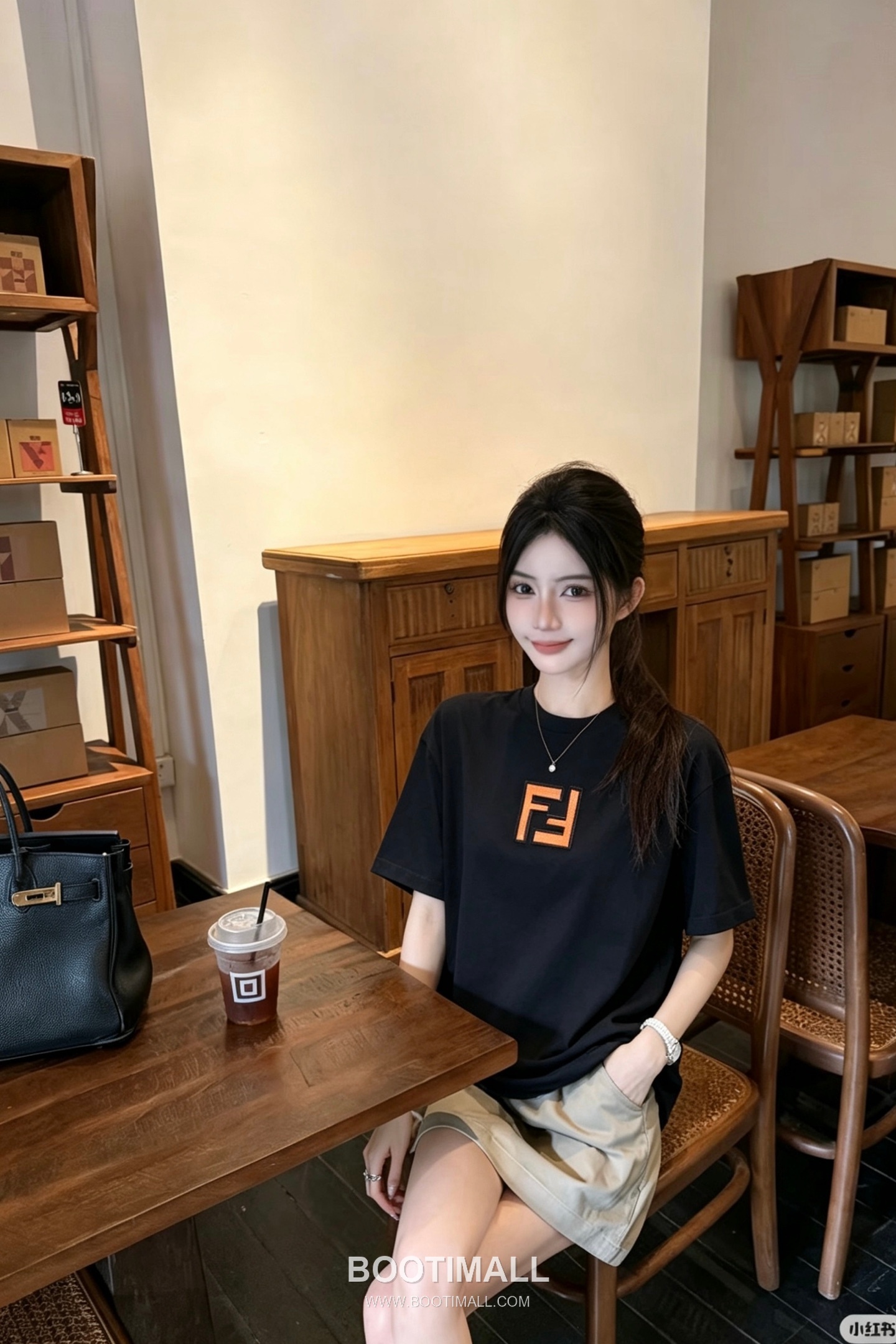 Fendi 2026 S/S Cotton FF Logo Embroidered T-Shirt 펜디 2026SS 코튼 FF 로고 자수 티셔츠 3