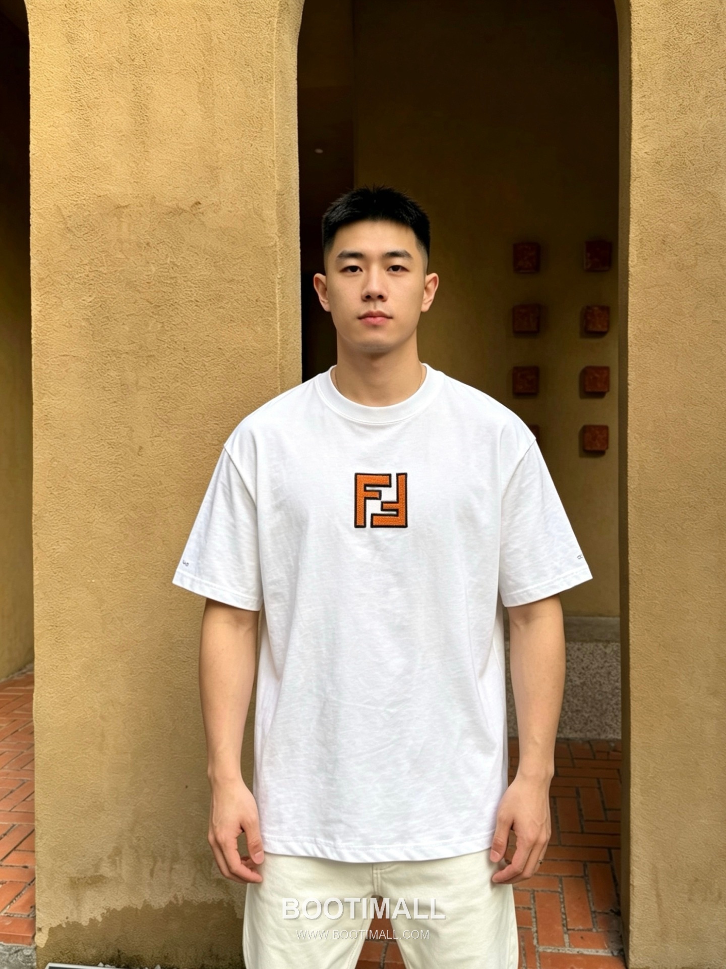 Fendi 2026 S/S Cotton FF Logo Embroidered T-Shirt 펜디 2026SS 코튼 FF 로고 자수 티셔츠 7