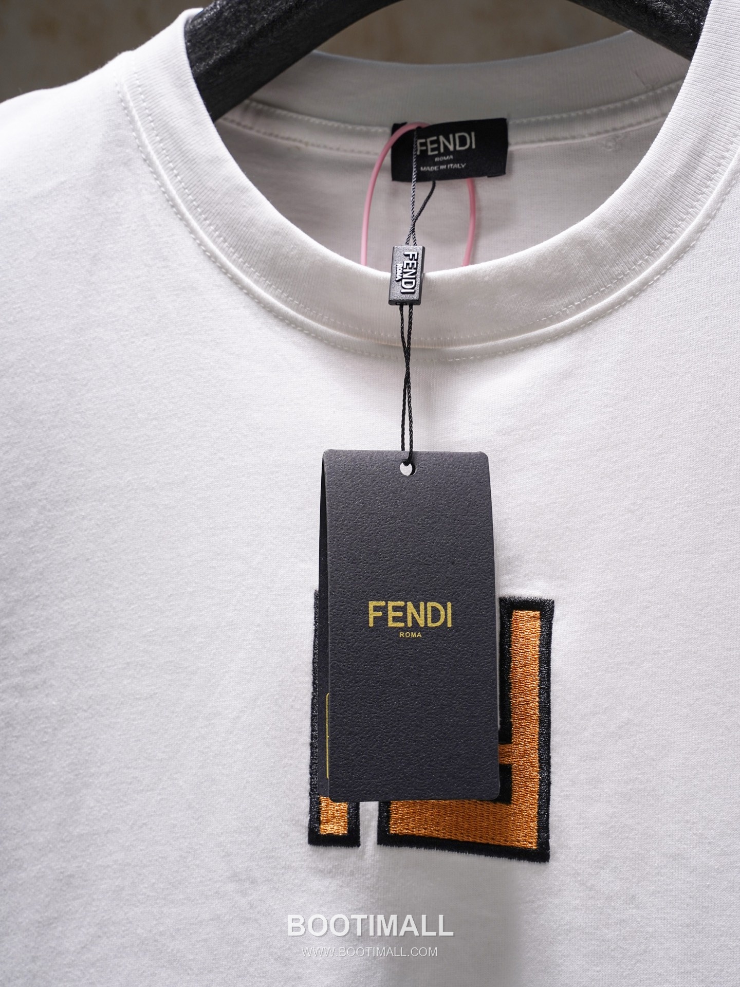 Fendi 2026 S/S Cotton FF Logo Embroidered T-Shirt 펜디 2026SS 코튼 FF 로고 자수 티셔츠 3