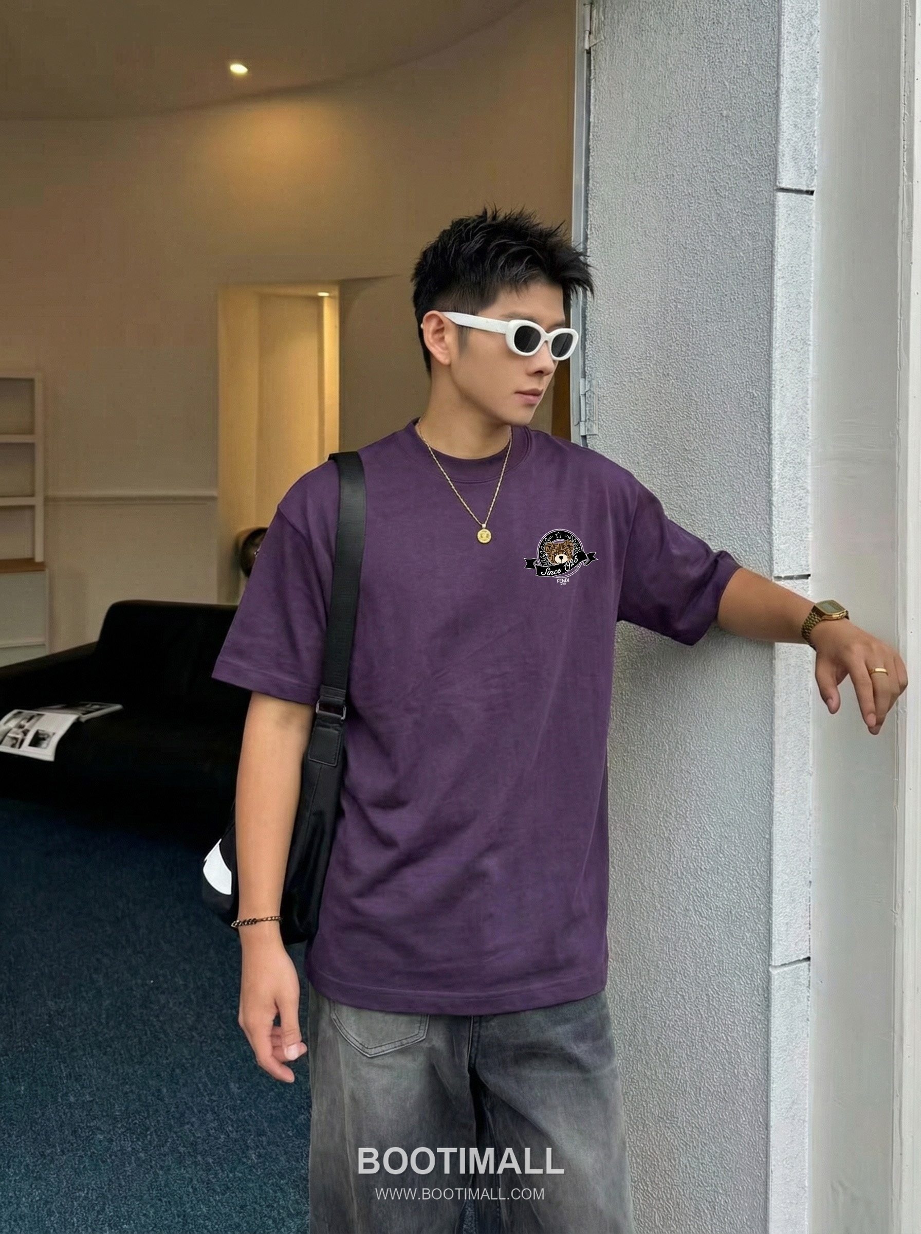 Fendi 2026 S/S Cotton Graphic Print Logo T-Shirt 펜디 2026SS 코튼 그래픽 프린트 로고 티셔츠 3