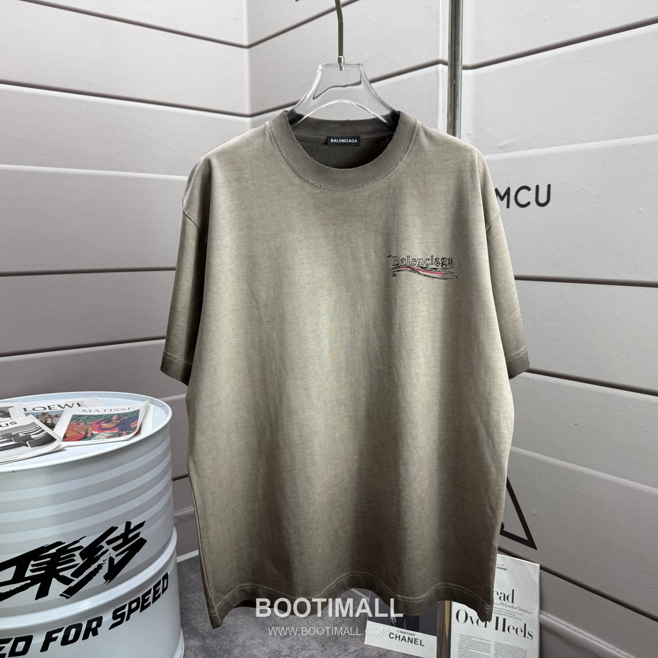 Balenciaga 2026 S/S Cotton Distressed Washed T-Shirt 발렌시아가 2026SS 코튼 디스트로이드 워싱 티셔츠 2