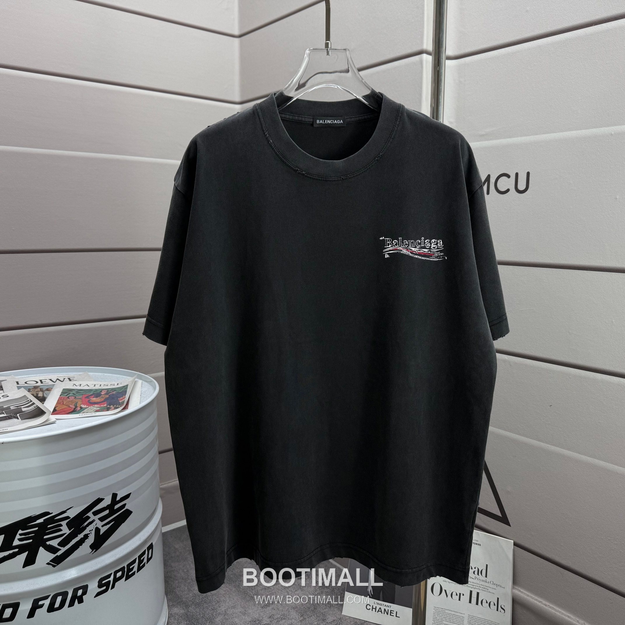 Balenciaga 2026 S/S Cotton Distressed Washed T-Shirt 발렌시아가 2026SS 코튼 디스트로이드 워싱 티셔츠 2