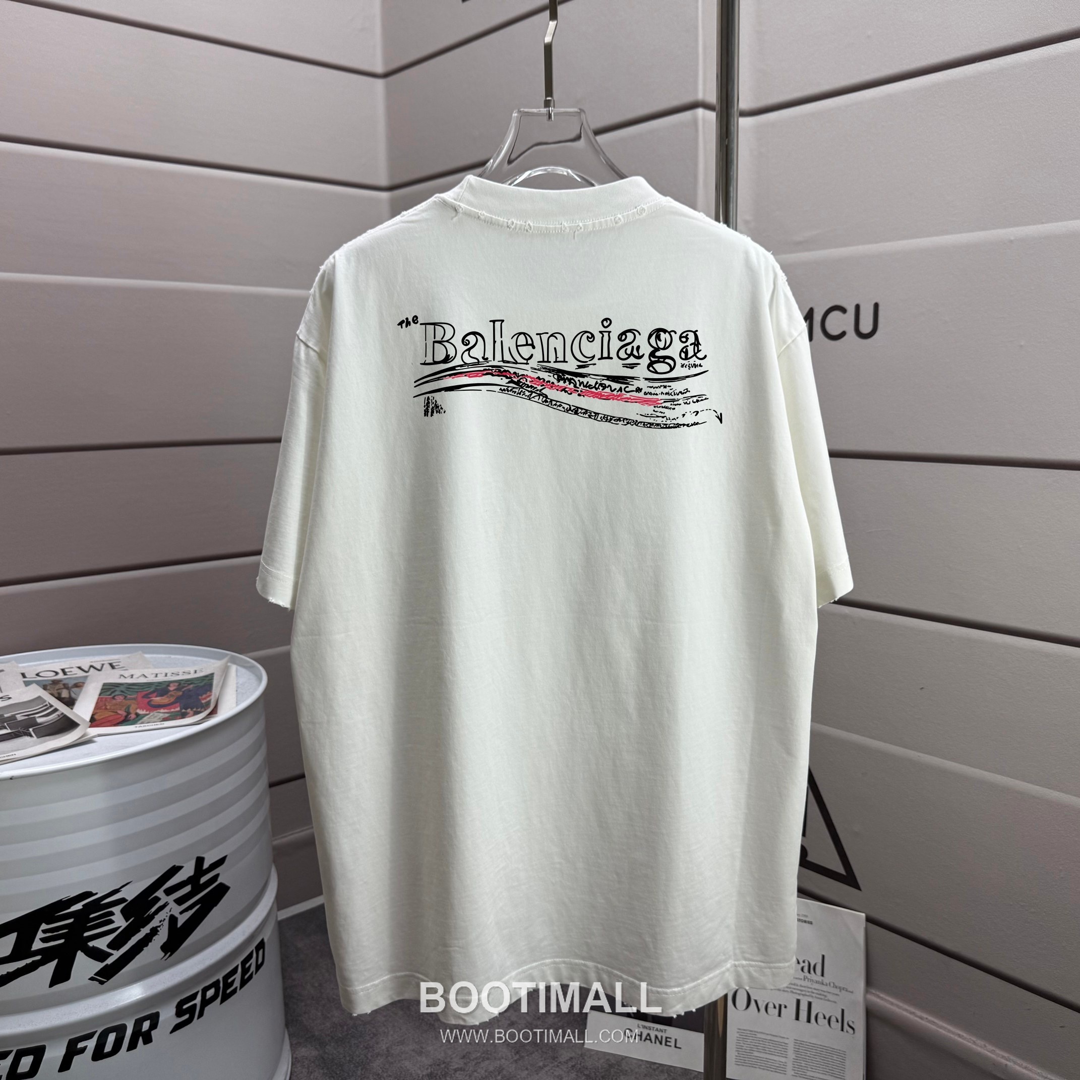 Balenciaga 2026 S/S Cotton Distressed Washed T-Shirt 발렌시아가 2026SS 코튼 디스트로이드 워싱 티셔츠 1