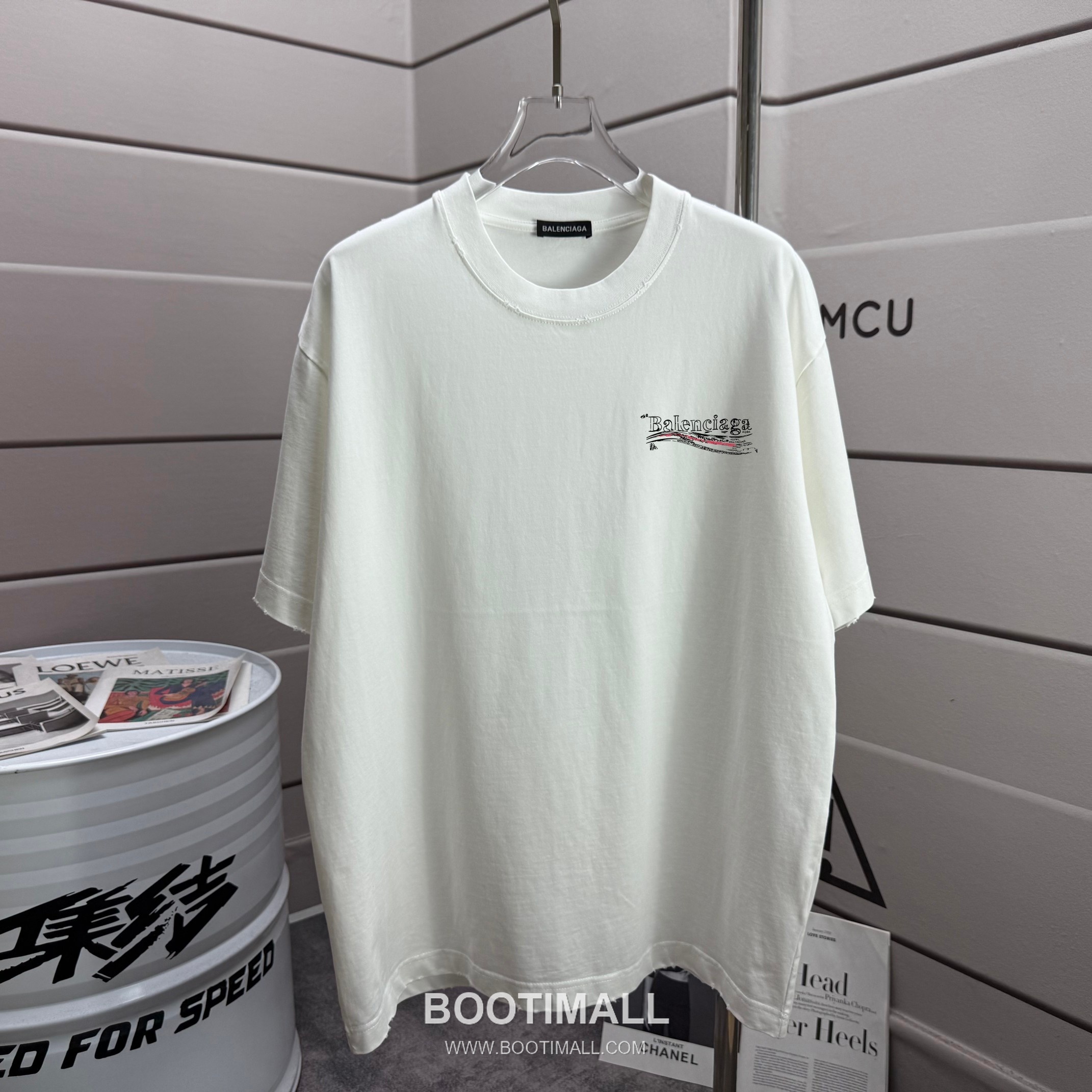 Balenciaga 2026 S/S Cotton Distressed Washed T-Shirt 발렌시아가 2026SS 코튼 디스트로이드 워싱 티셔츠 2