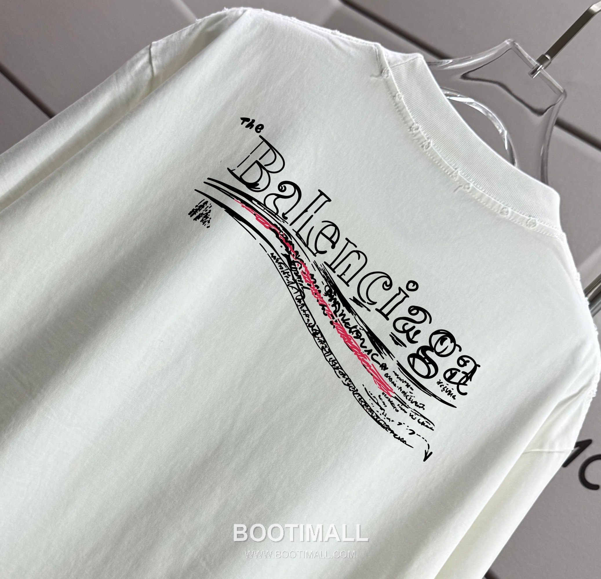 Balenciaga 2026 S/S Cotton Distressed Washed T-Shirt 발렌시아가 2026SS 코튼 디스트로이드 워싱 티셔츠 3