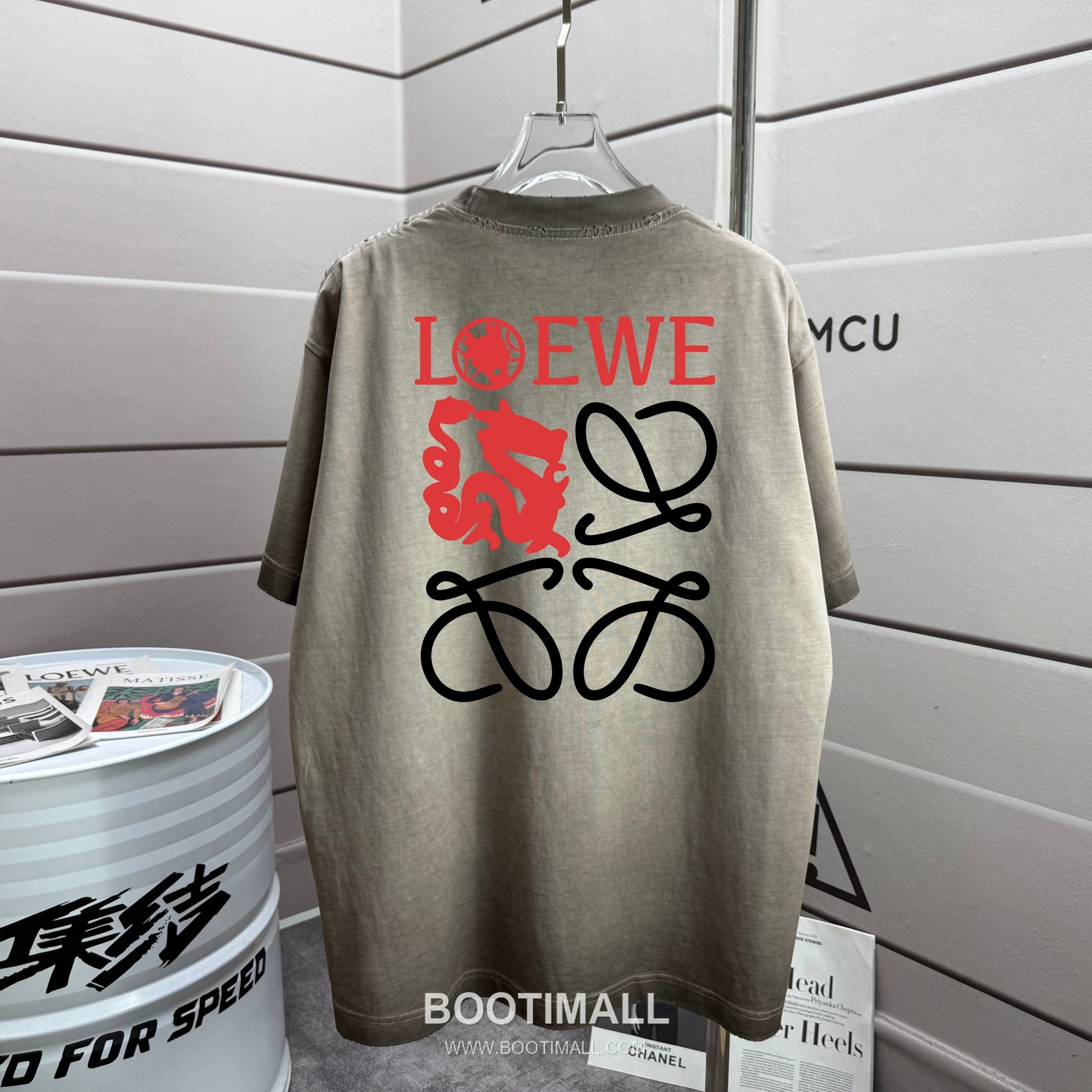 Loewe 2026 S/S Cotton Washed Distressed T-Shirt 로에베 2026SS 코튼 워싱 디스트로이드 티셔츠 1