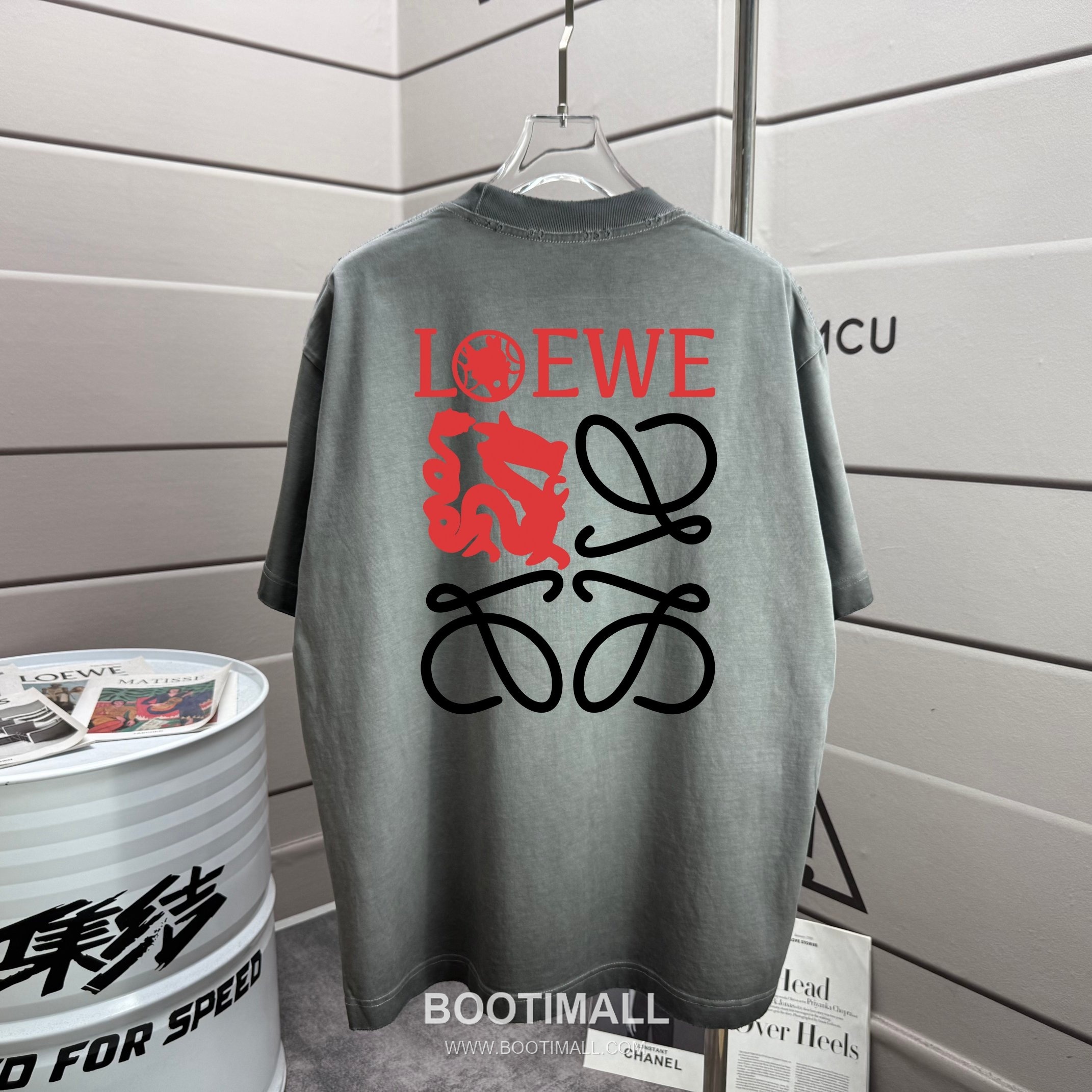 Loewe 2026 S/S Cotton Washed Distressed T-Shirt 로에베 2026SS 코튼 워싱 디스트로이드 티셔츠 1