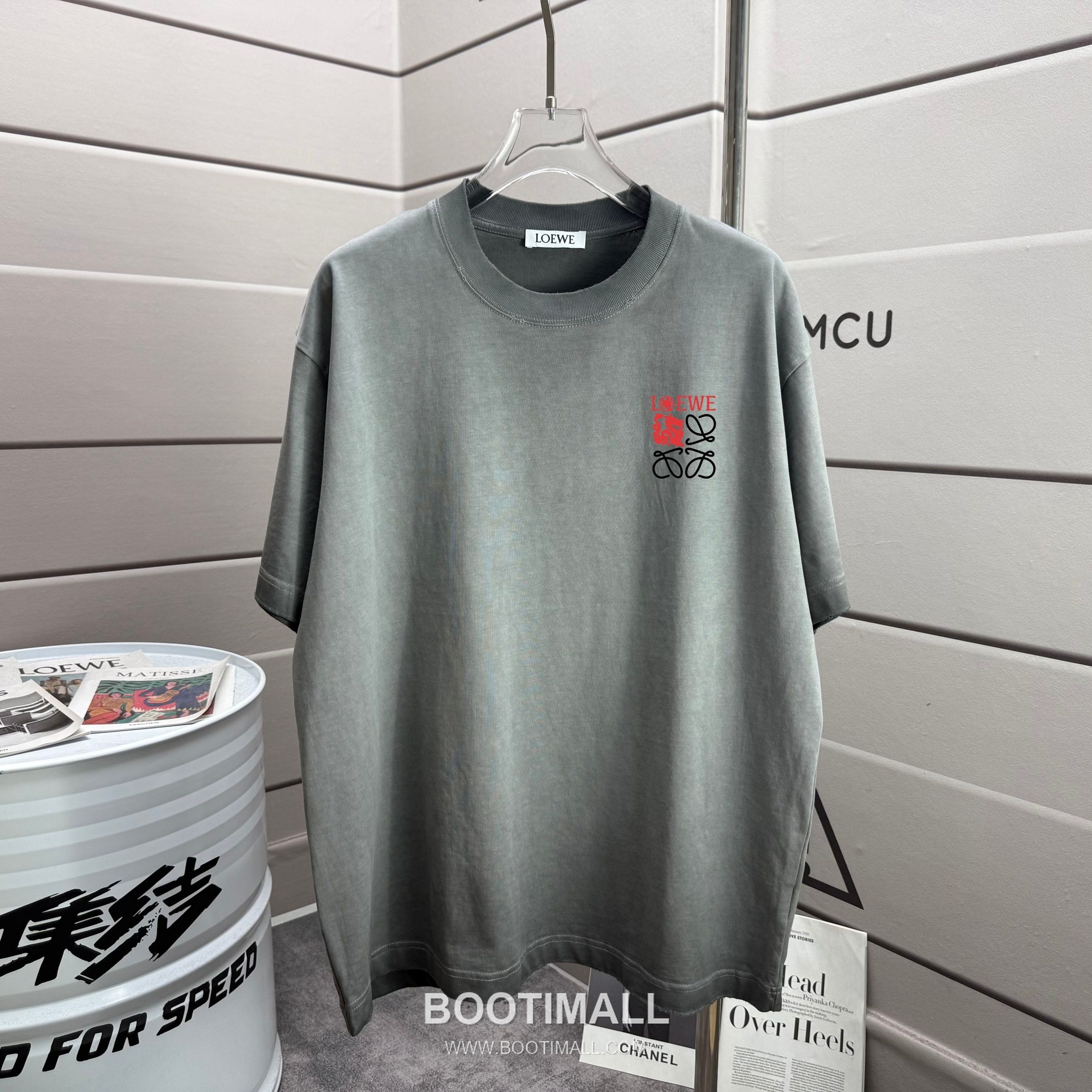 Loewe 2026 S/S Cotton Washed Distressed T-Shirt 로에베 2026SS 코튼 워싱 디스트로이드 티셔츠 2