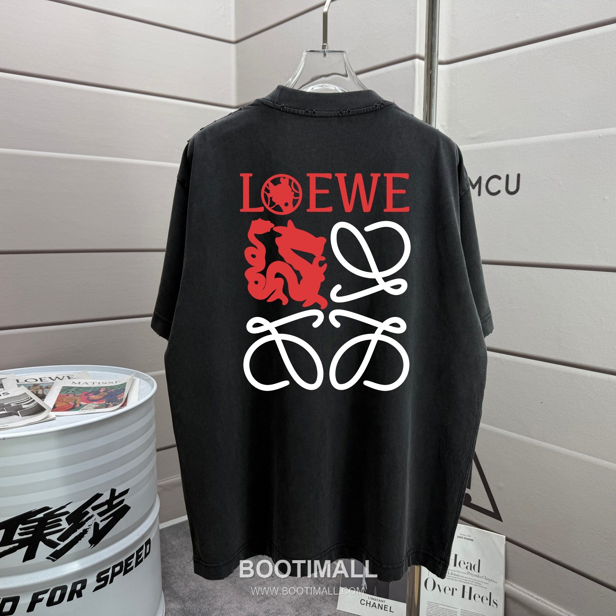 Loewe 2026 S/S Cotton Washed Distressed T-Shirt 로에베 2026SS 코튼 워싱 디스트로이드 티셔츠 1