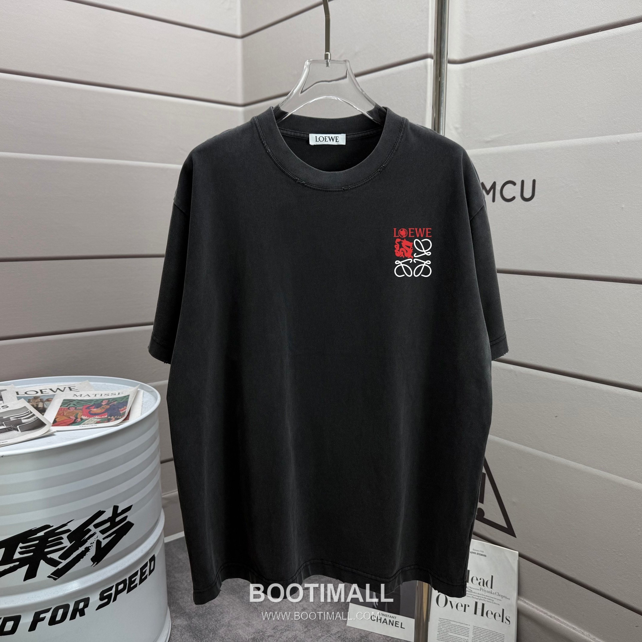 Loewe 2026 S/S Cotton Washed Distressed T-Shirt 로에베 2026SS 코튼 워싱 디스트로이드 티셔츠 2