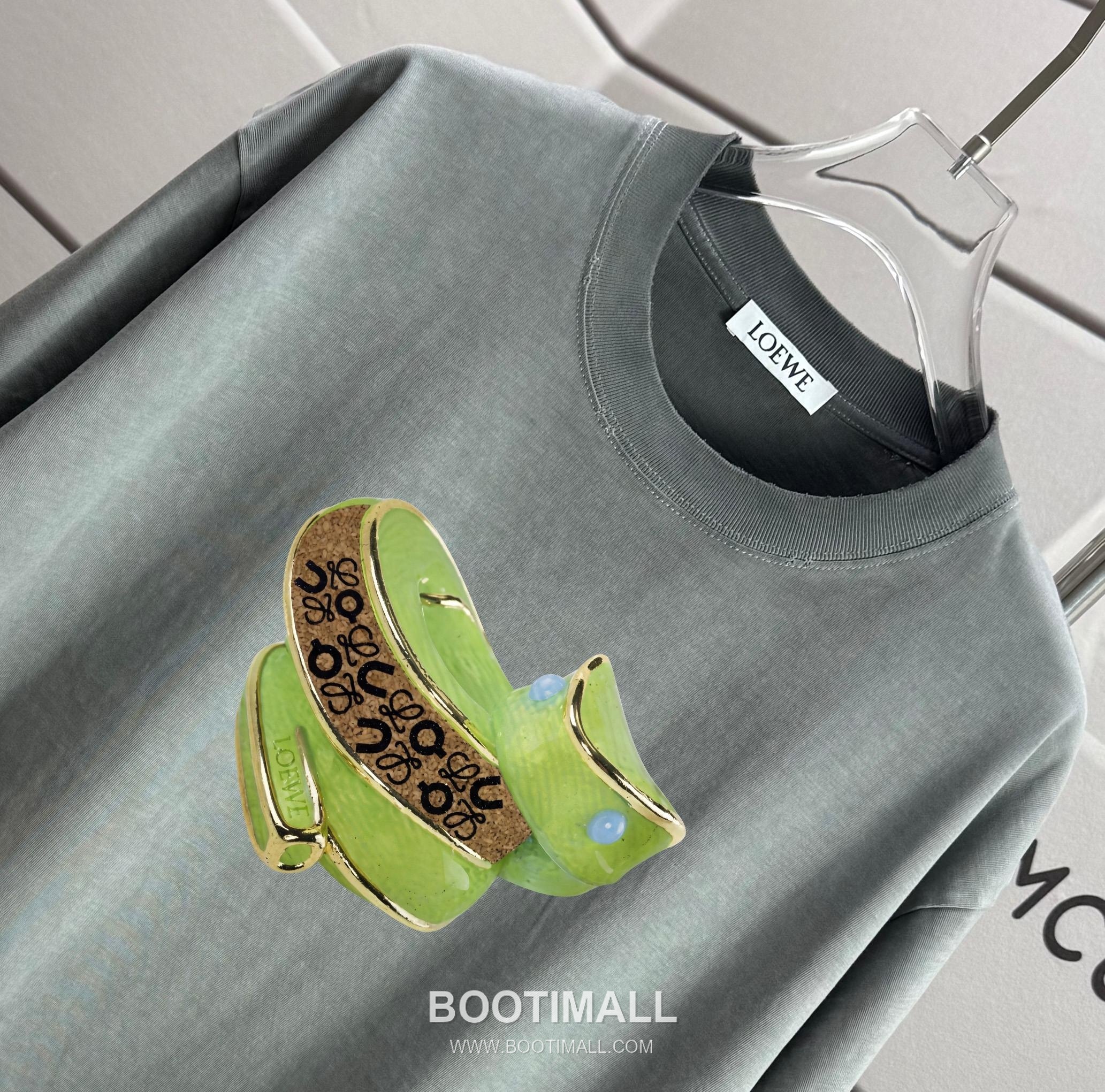 Loewe 2026 S/S Cotton Distressed Washed Logo T-Shirt 로에베 2026SS 코튼 디스트로이드 워싱 로고 티셔츠 3