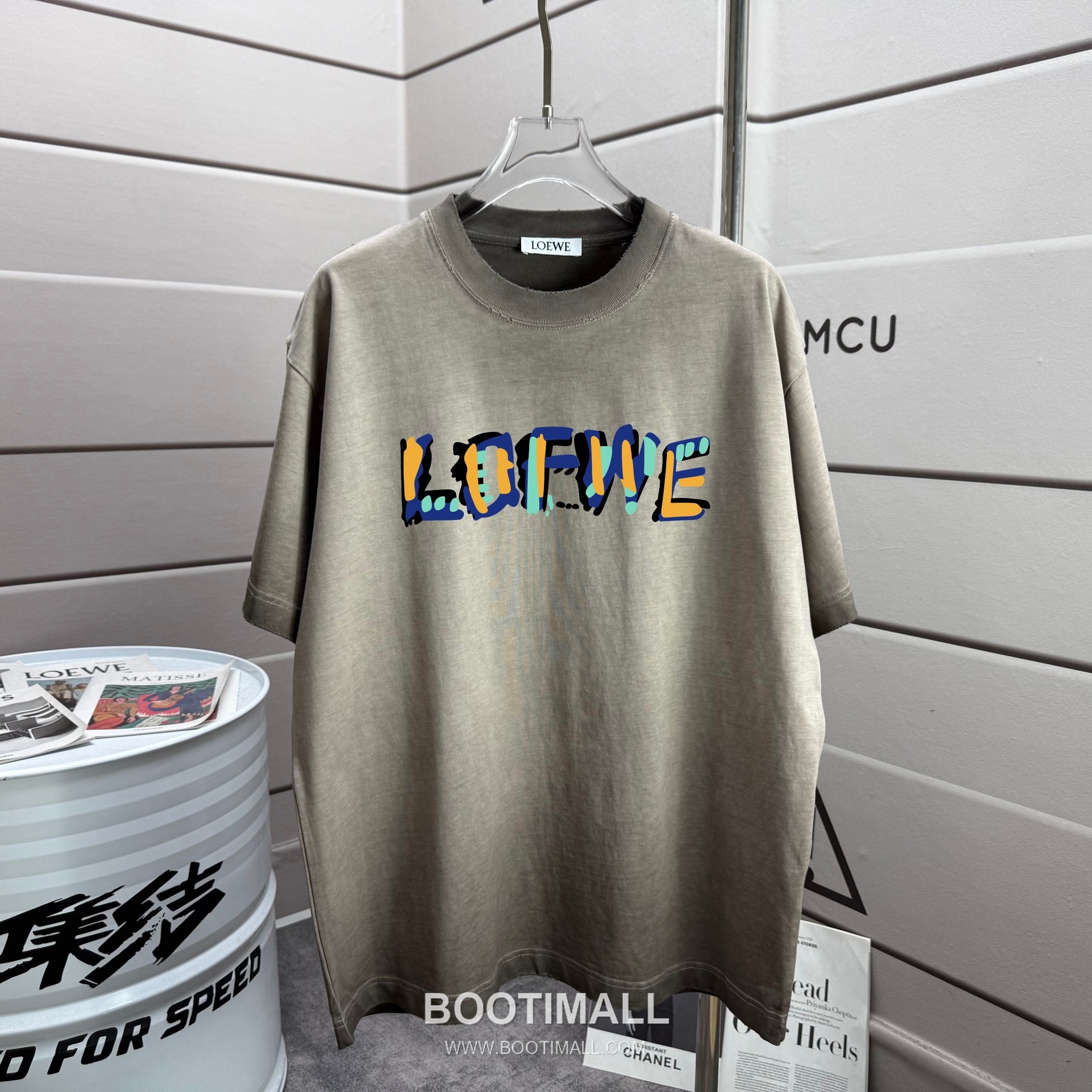 Loewe 2026 S/S Cotton Distressed Washed T-Shirt 로에베 2026SS 코튼 디스트로이드 워싱 티셔츠 1