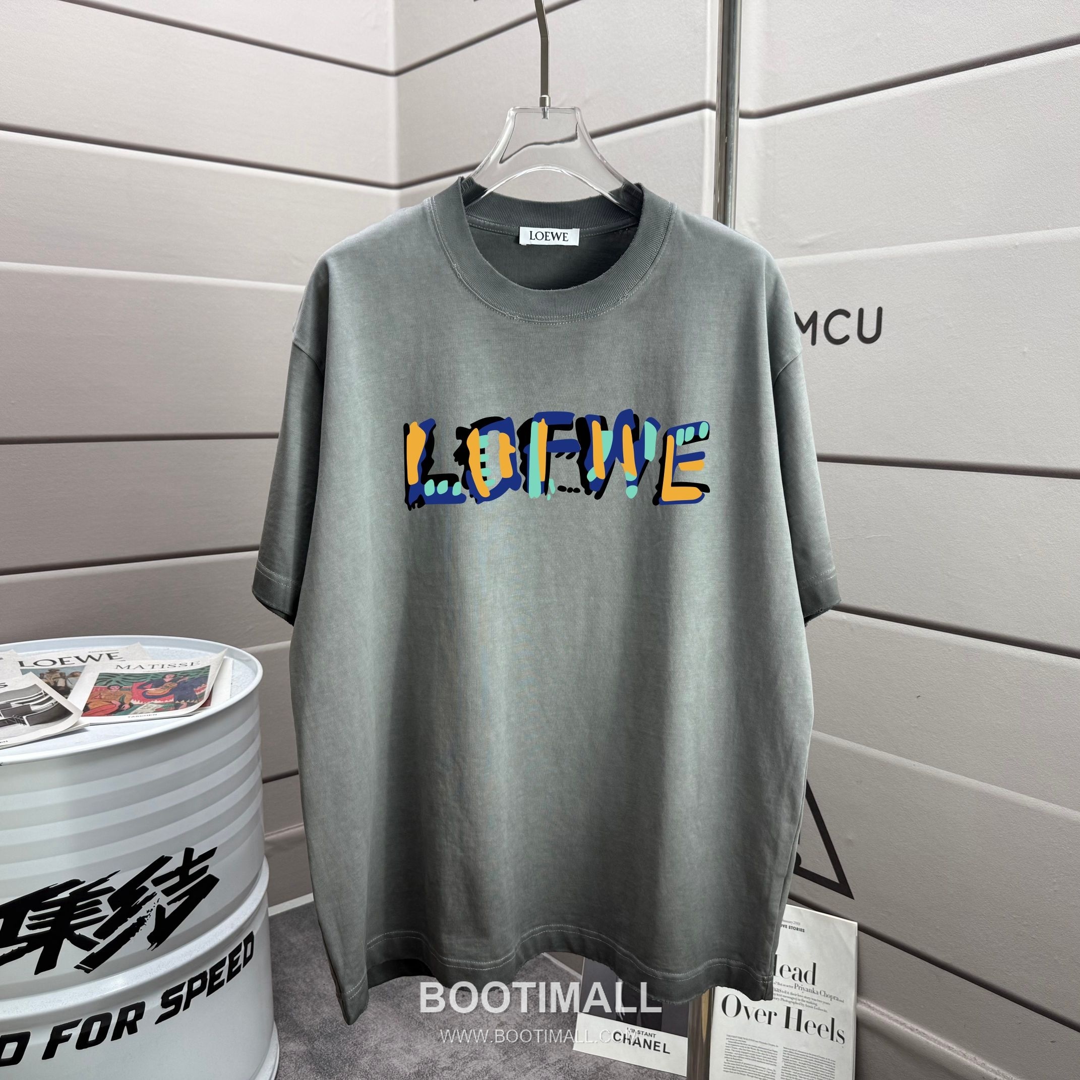 Loewe 2026 S/S Cotton Distressed Washed T-Shirt 로에베 2026SS 코튼 디스트로이드 워싱 티셔츠 1