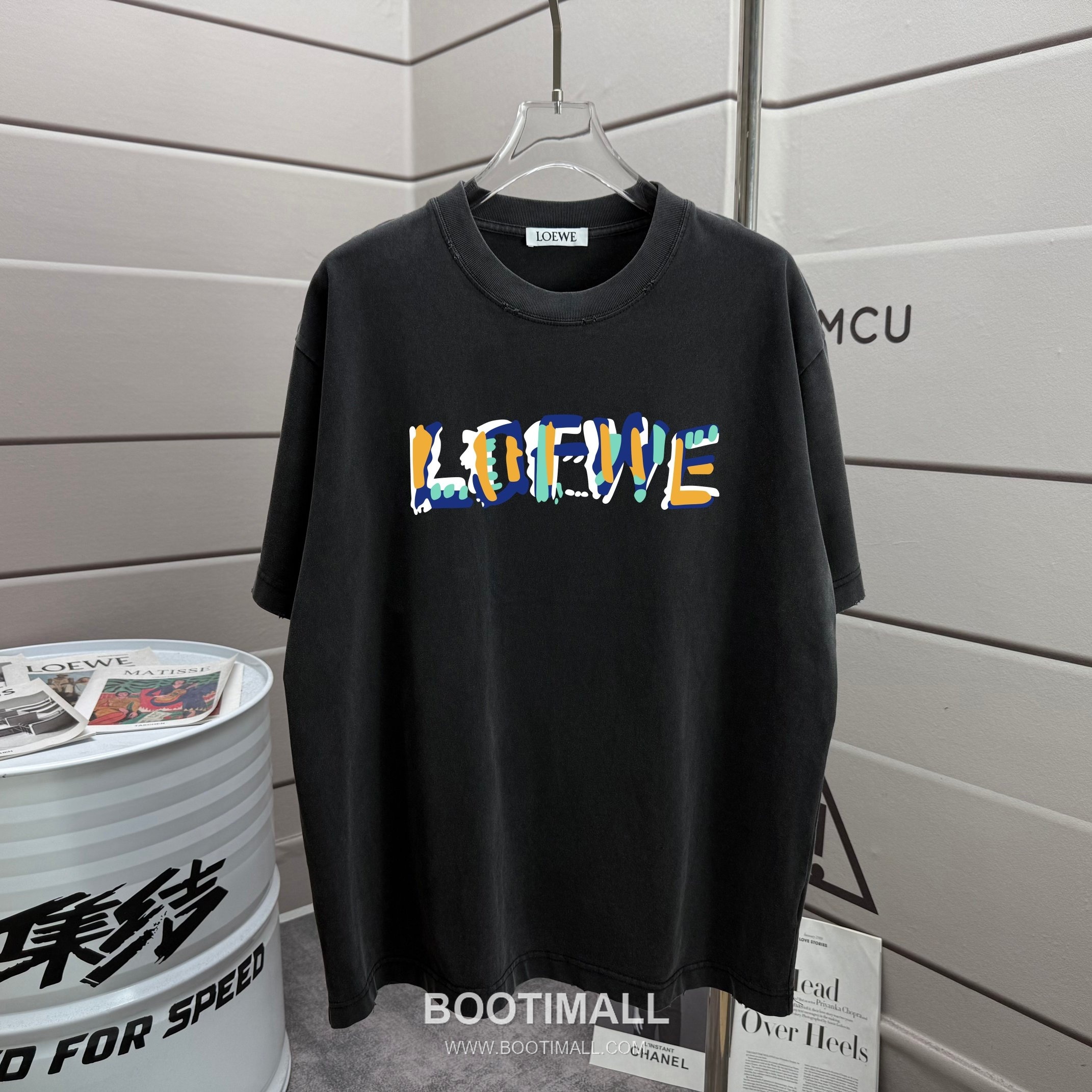 Loewe 2026 S/S Cotton Distressed Washed T-Shirt 로에베 2026SS 코튼 디스트로이드 워싱 티셔츠 1