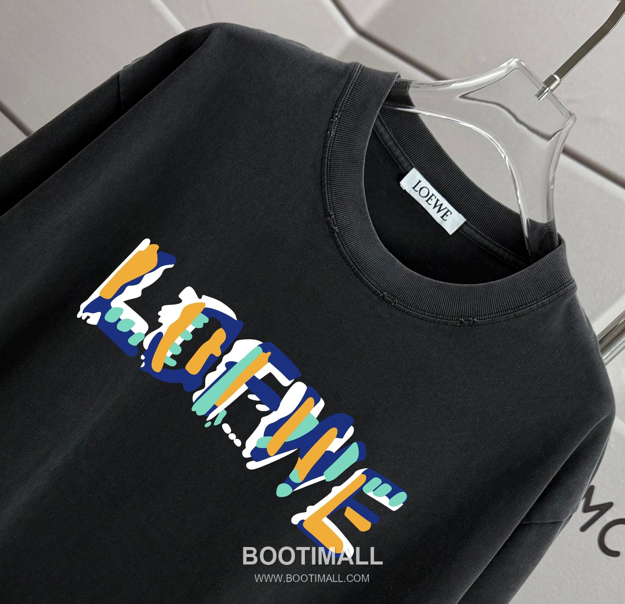 Loewe 2026 S/S Cotton Distressed Washed T-Shirt 로에베 2026SS 코튼 디스트로이드 워싱 티셔츠 3