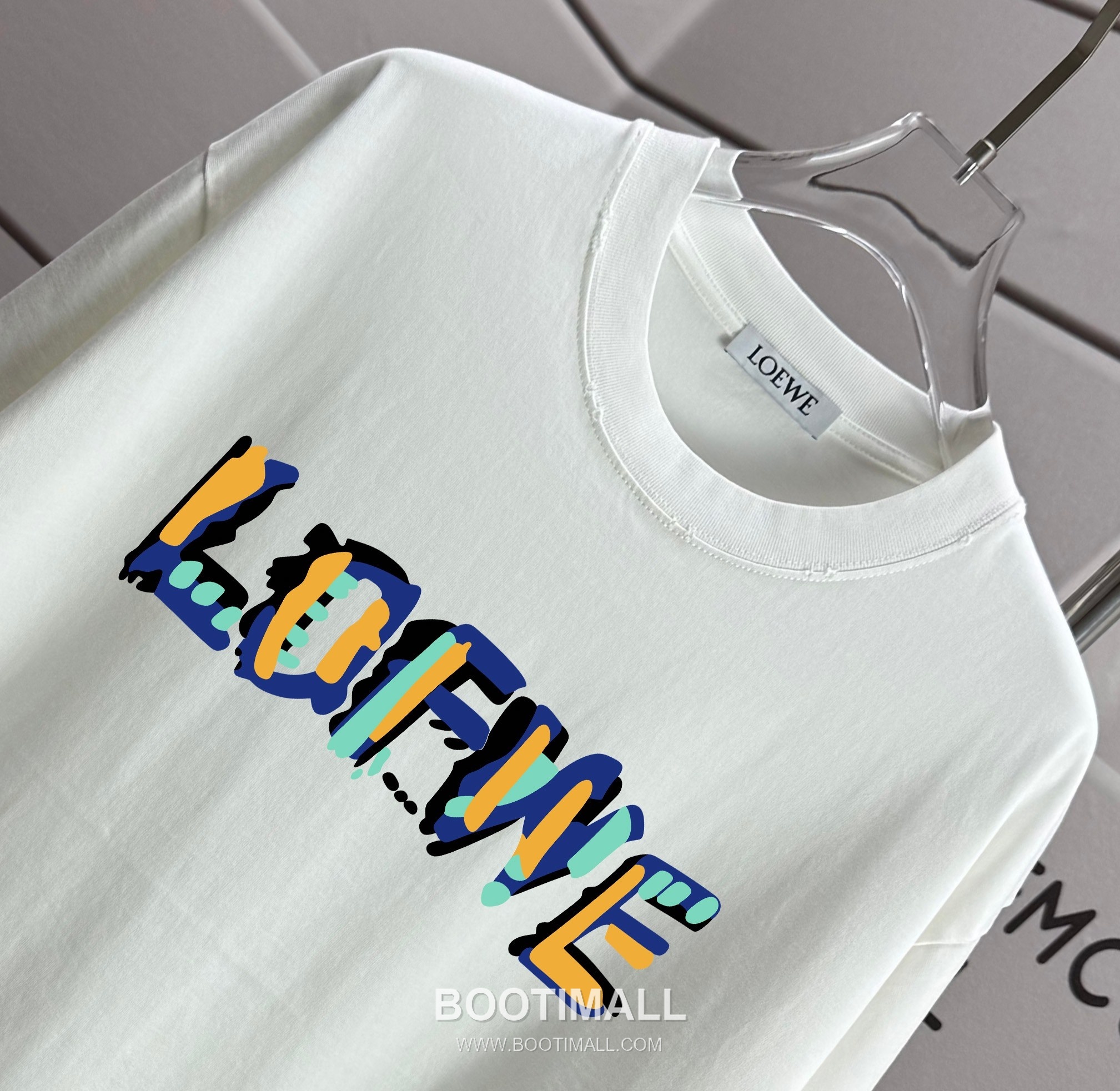 Loewe 2026 S/S Cotton Distressed Washed T-Shirt 로에베 2026SS 코튼 디스트로이드 워싱 티셔츠 3