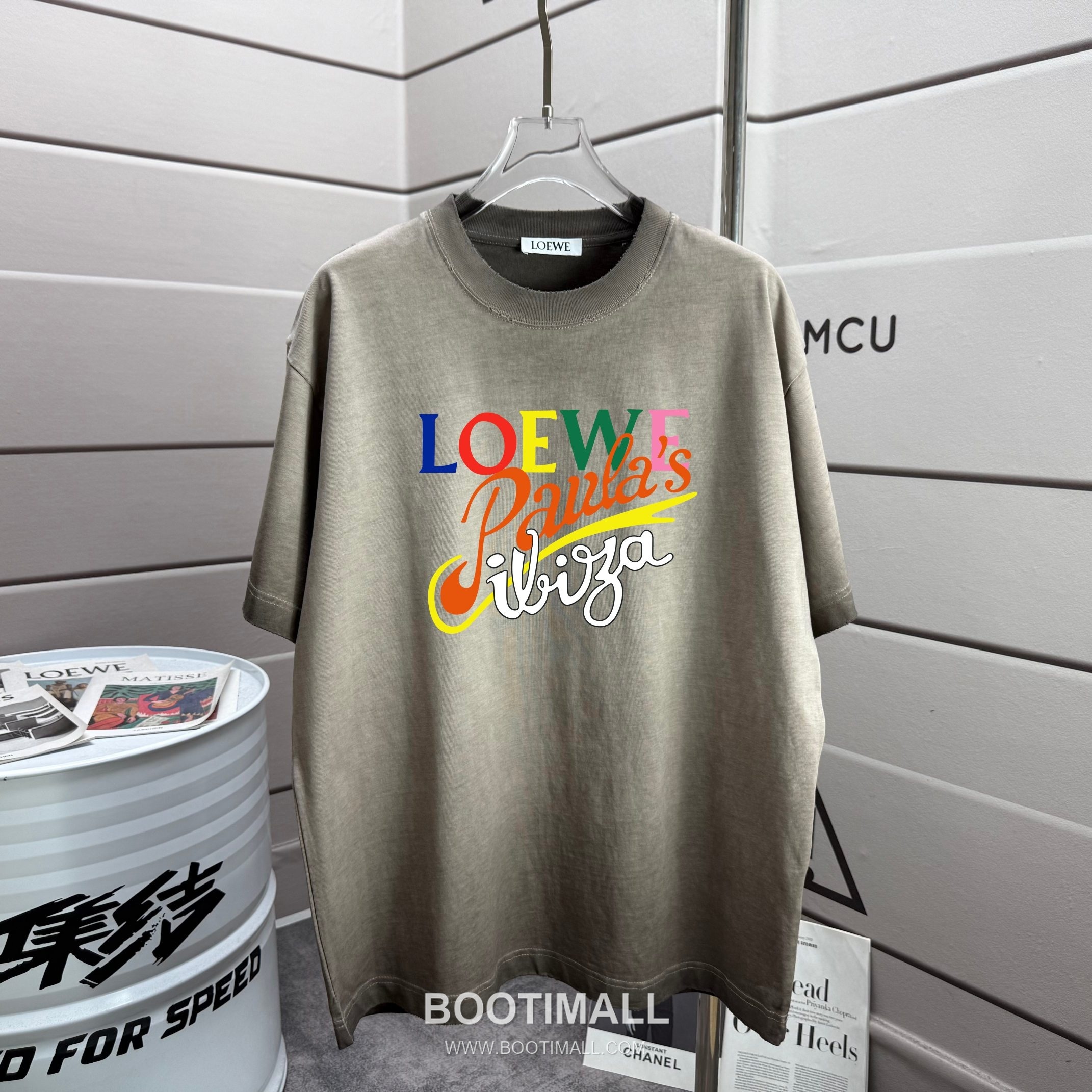 Loewe 2026 S/S Cotton Distressed Washed T-Shirt 로에베 2026SS 코튼 디스트로이드 워싱 티셔츠 1