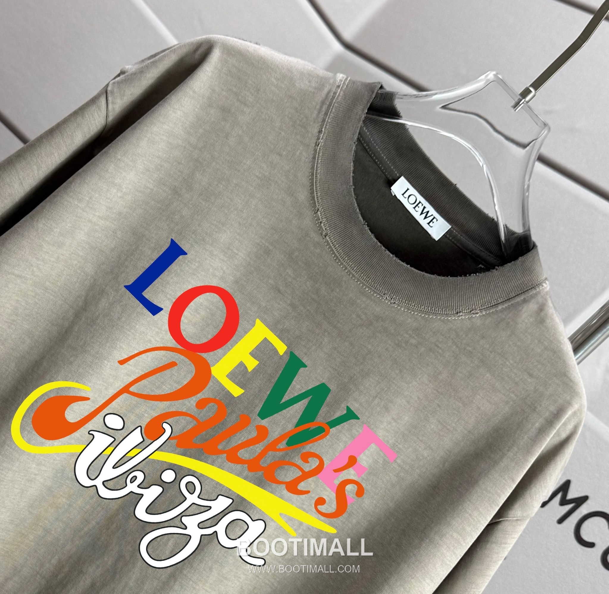 Loewe 2026 S/S Cotton Distressed Washed T-Shirt 로에베 2026SS 코튼 디스트로이드 워싱 티셔츠 3