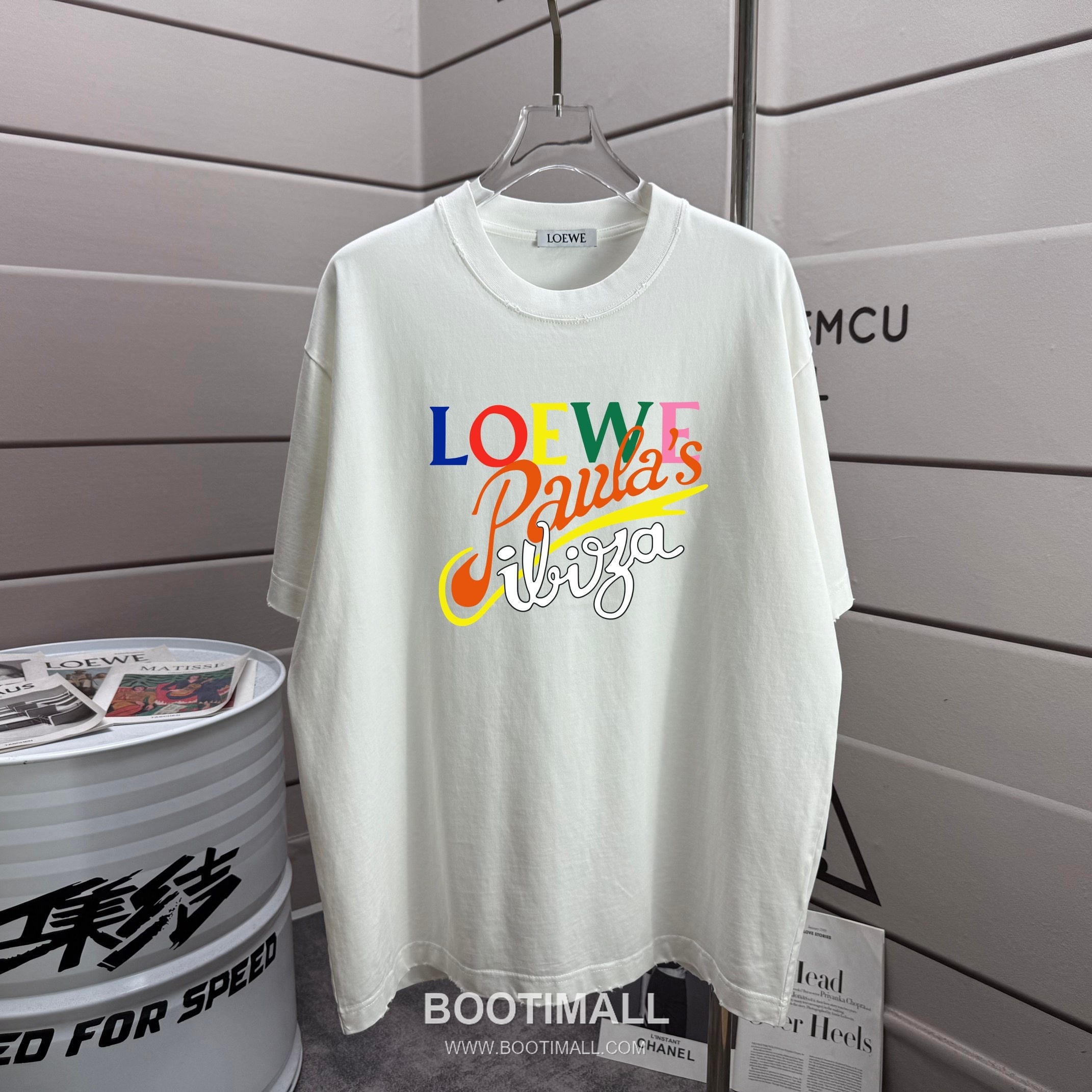 Loewe 2026 S/S Cotton Distressed Washed T-Shirt 로에베 2026SS 코튼 디스트로이드 워싱 티셔츠 1