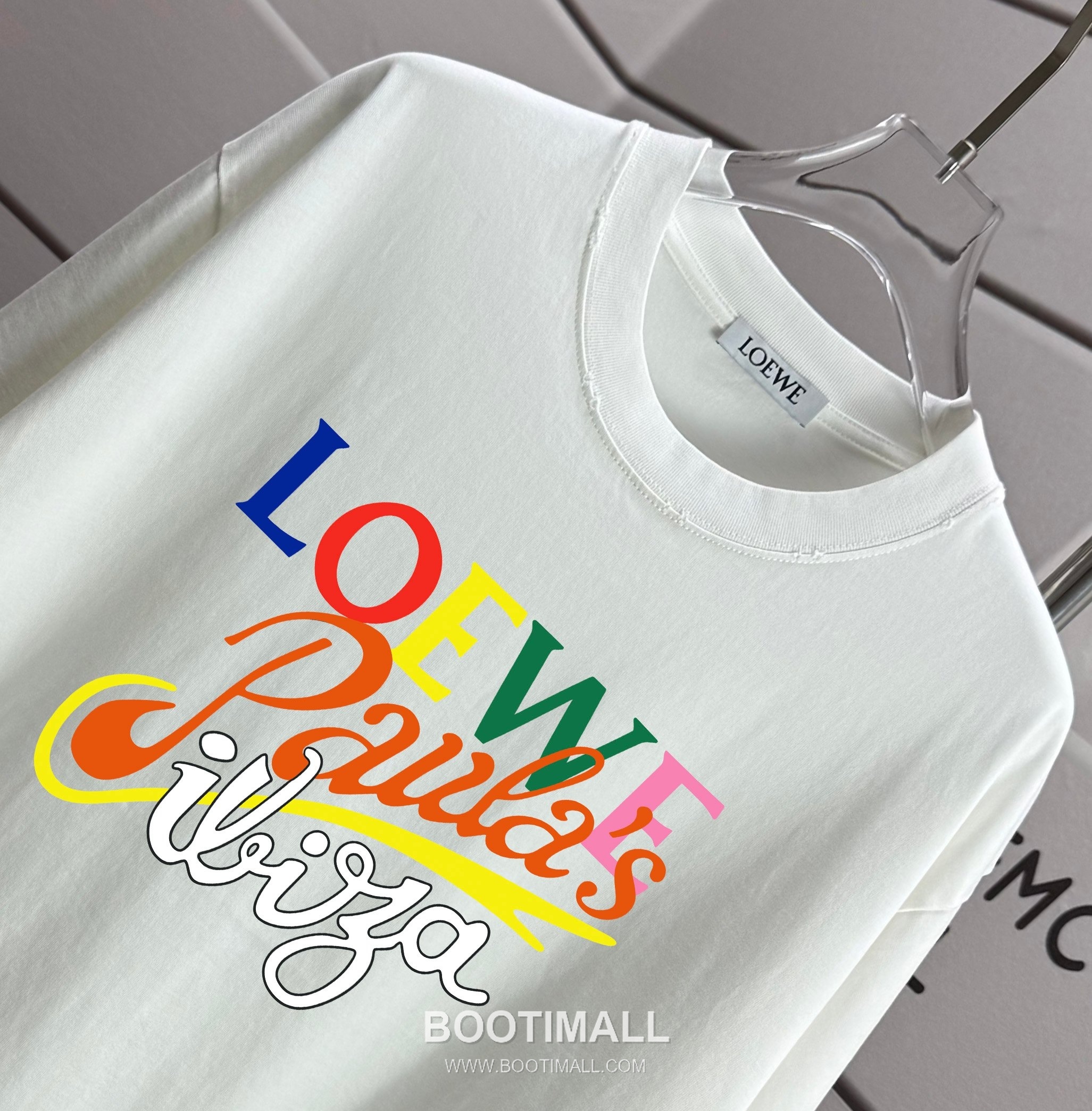 Loewe 2026 S/S Cotton Distressed Washed T-Shirt 로에베 2026SS 코튼 디스트로이드 워싱 티셔츠 3