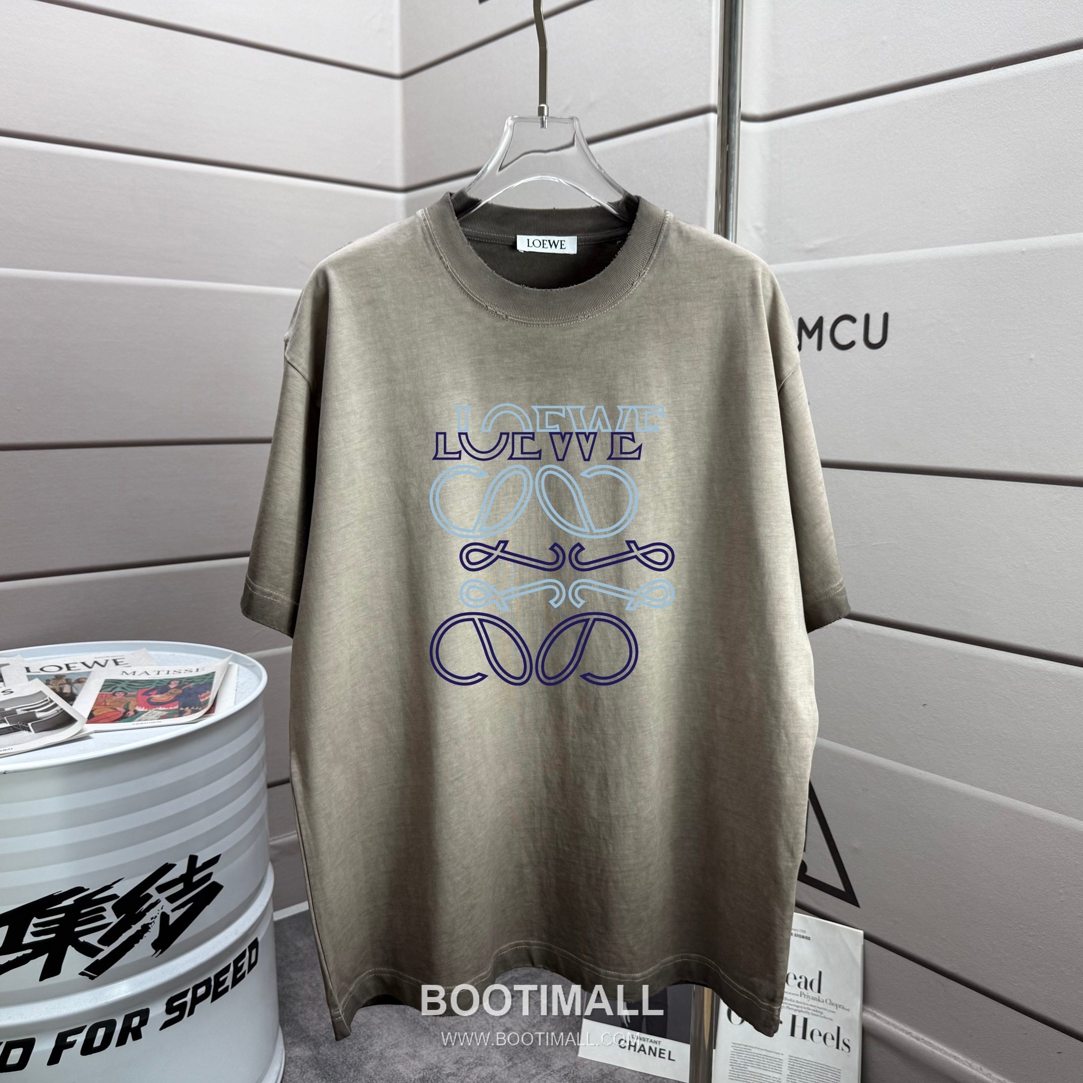 Loewe 2026 S/S Cotton Distressed Washed T-Shirt 로에베 2026SS 코튼 디스트로이드 워싱 티셔츠 1