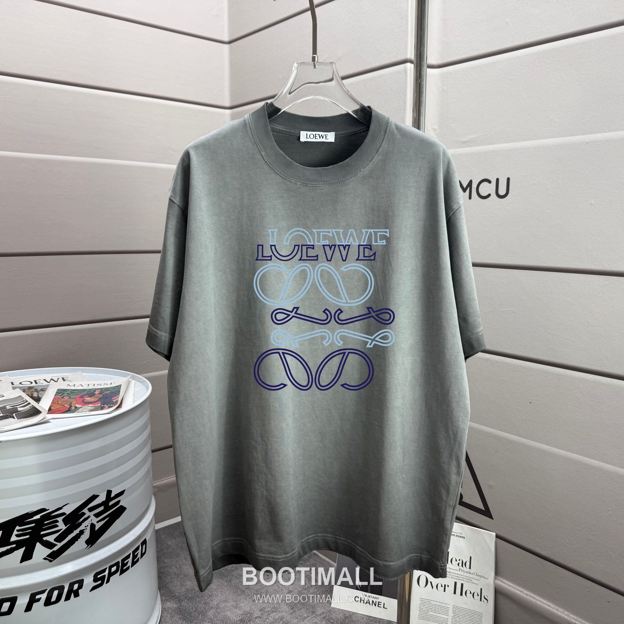 Loewe 2026 S/S Cotton Distressed Washed T-Shirt 로에베 2026SS 코튼 디스트로이드 워싱 티셔츠 1