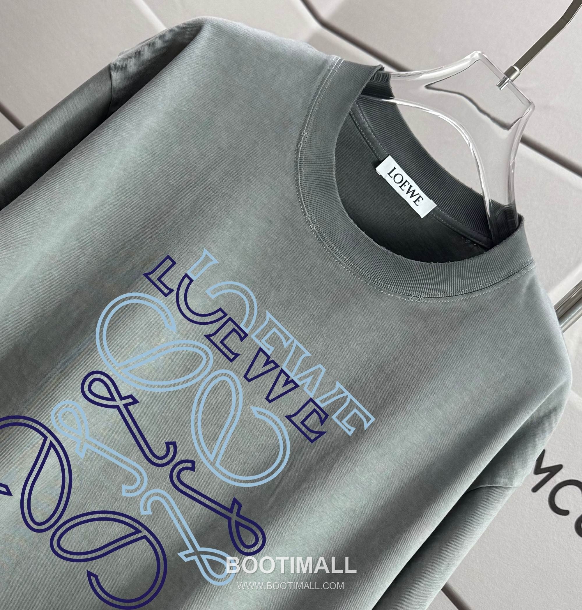 Loewe 2026 S/S Cotton Distressed Washed T-Shirt 로에베 2026SS 코튼 디스트로이드 워싱 티셔츠 3