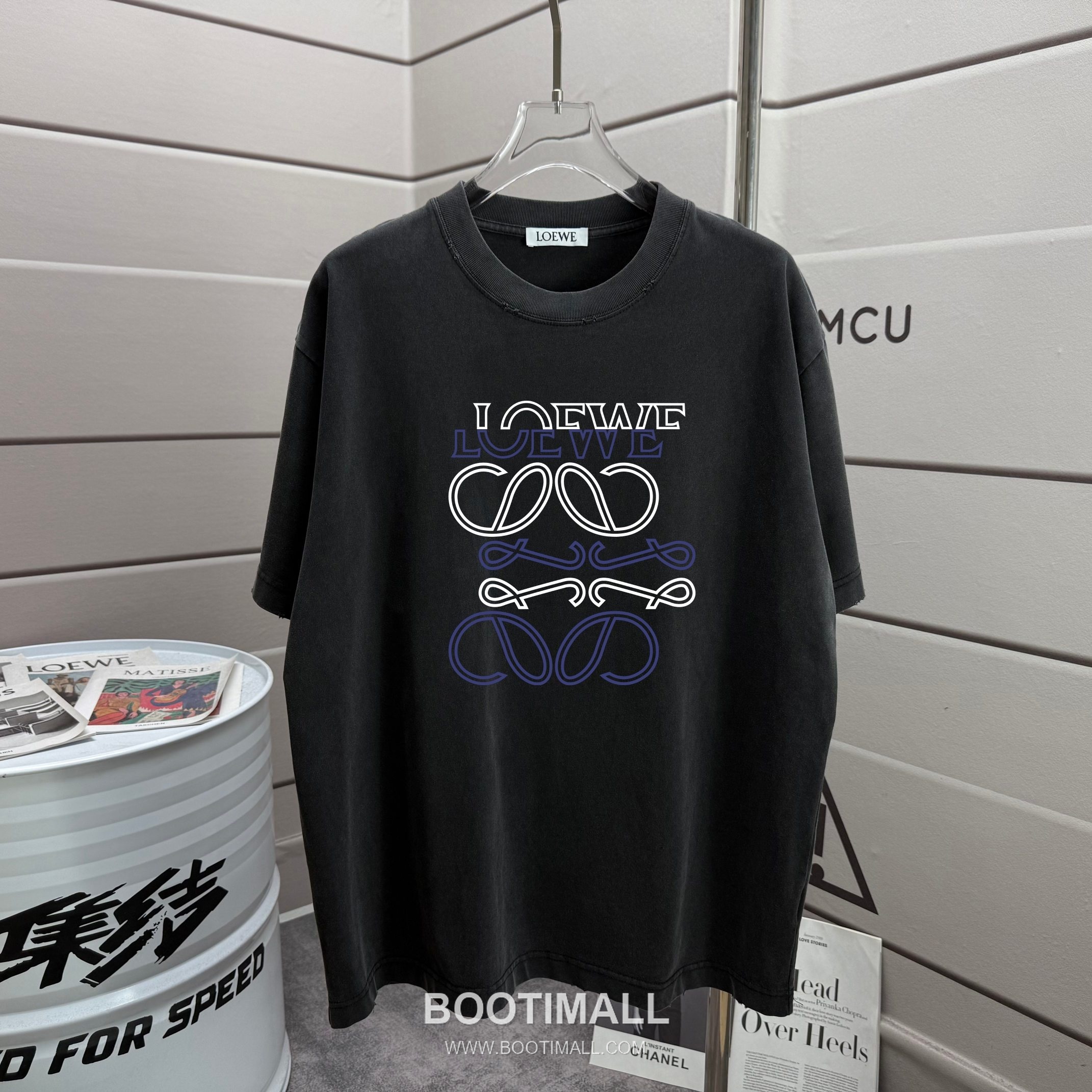 Loewe 2026 S/S Cotton Distressed Washed T-Shirt 로에베 2026SS 코튼 디스트로이드 워싱 티셔츠 1