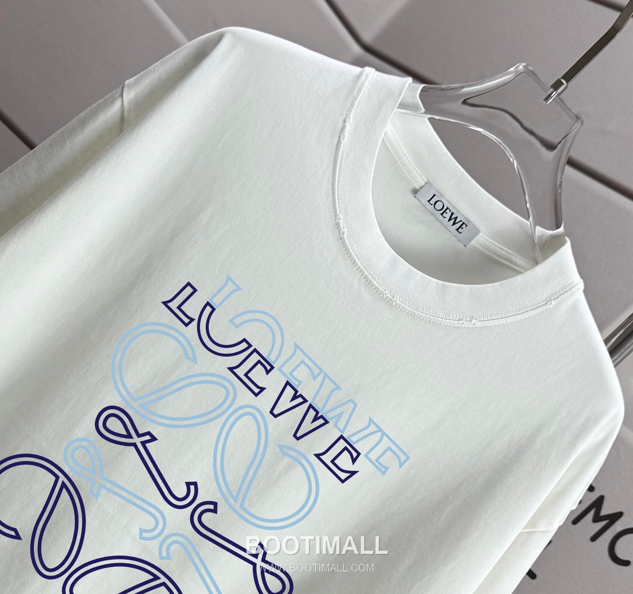 Loewe 2026 S/S Cotton Distressed Washed T-Shirt 로에베 2026SS 코튼 디스트로이드 워싱 티셔츠 3