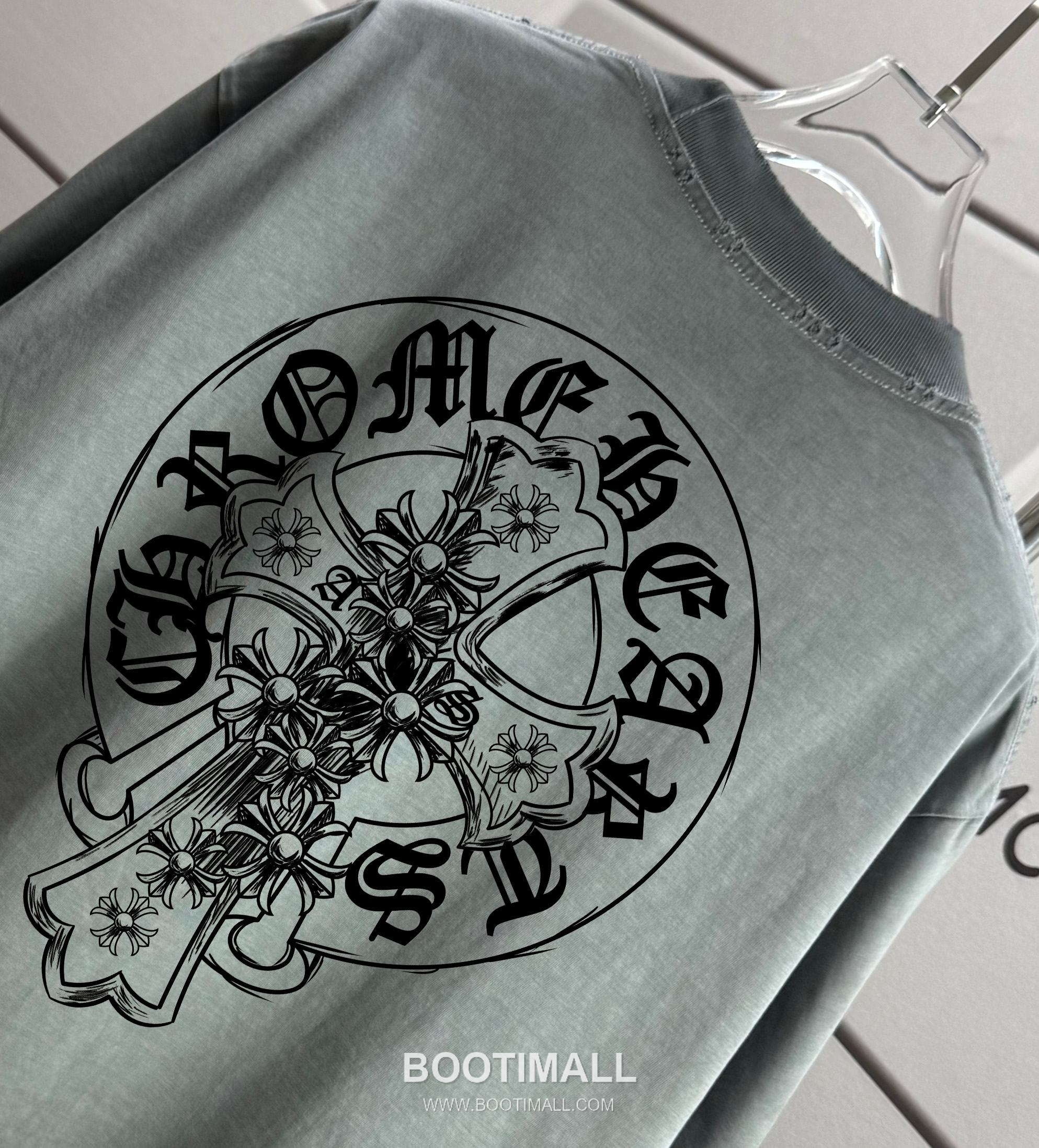 Chrome Hearts 2026 S/S Cotton Distressed Washed T-Shirt 크롬하츠 2026SS 코튼 디스트로이드 워싱 티셔츠 3