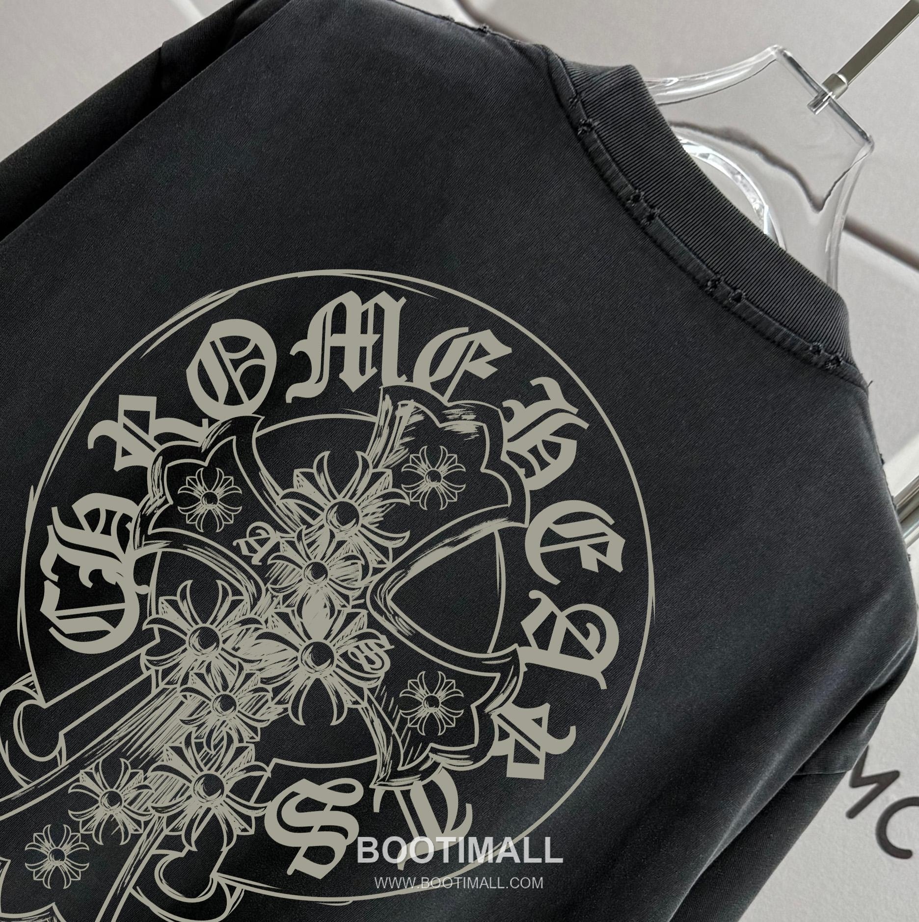 Chrome Hearts 2026 S/S Cotton Distressed Washed T-Shirt 크롬하츠 2026SS 코튼 디스트로이드 워싱 티셔츠 3